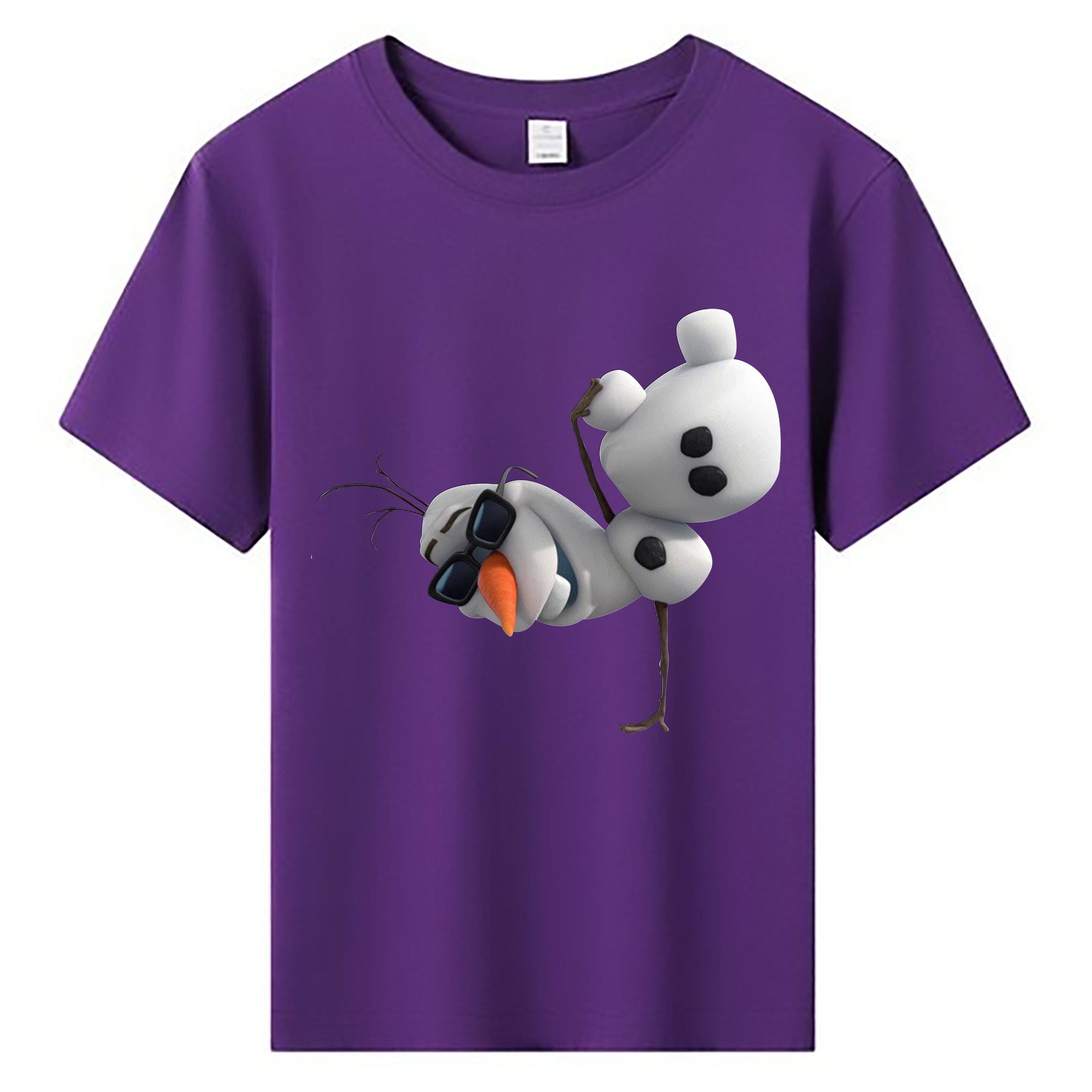 （画像用） アナと雪の女王 アンナ エルサ Frozen Anna Elsa 綿100％キッズTシャツ（フロントプリント）