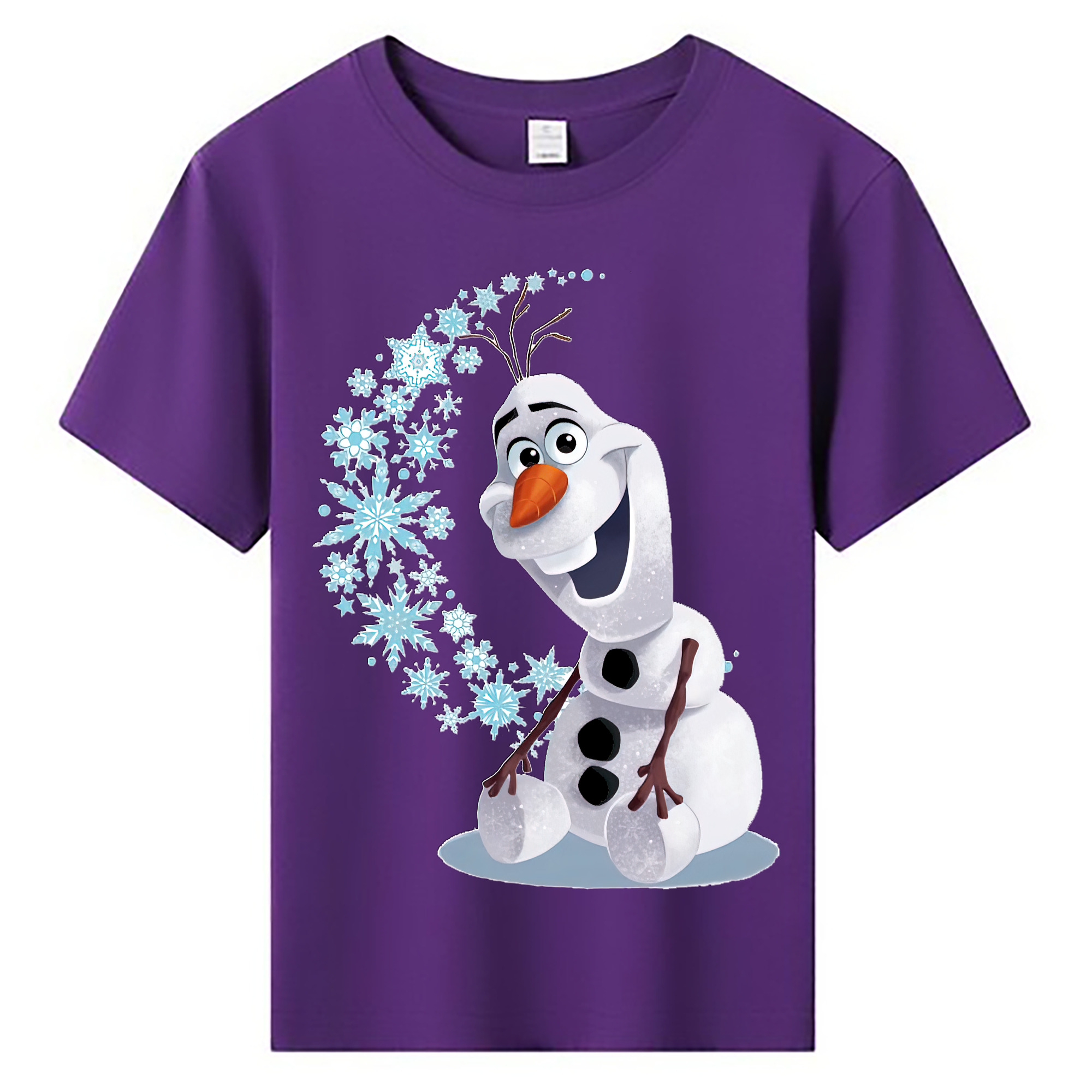 （画像用） アナと雪の女王 アンナ エルサ Frozen Anna Elsa 綿100％キッズTシャツ（フロントプリント）