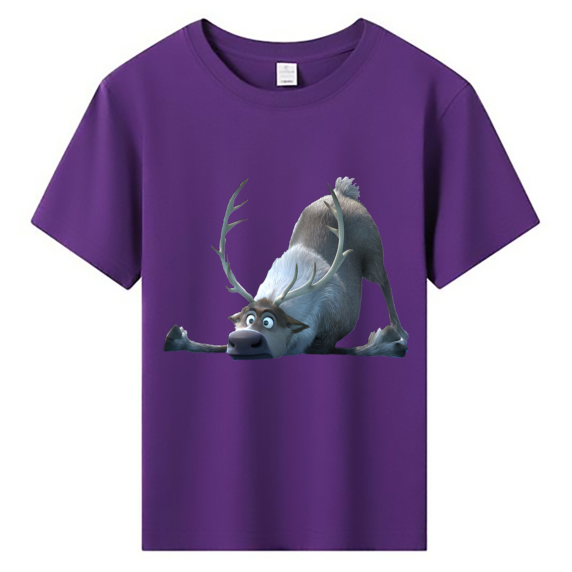 （画像用） アナと雪の女王 アンナ エルサ Frozen Anna Elsa 綿100％キッズTシャツ（フロントプリント）