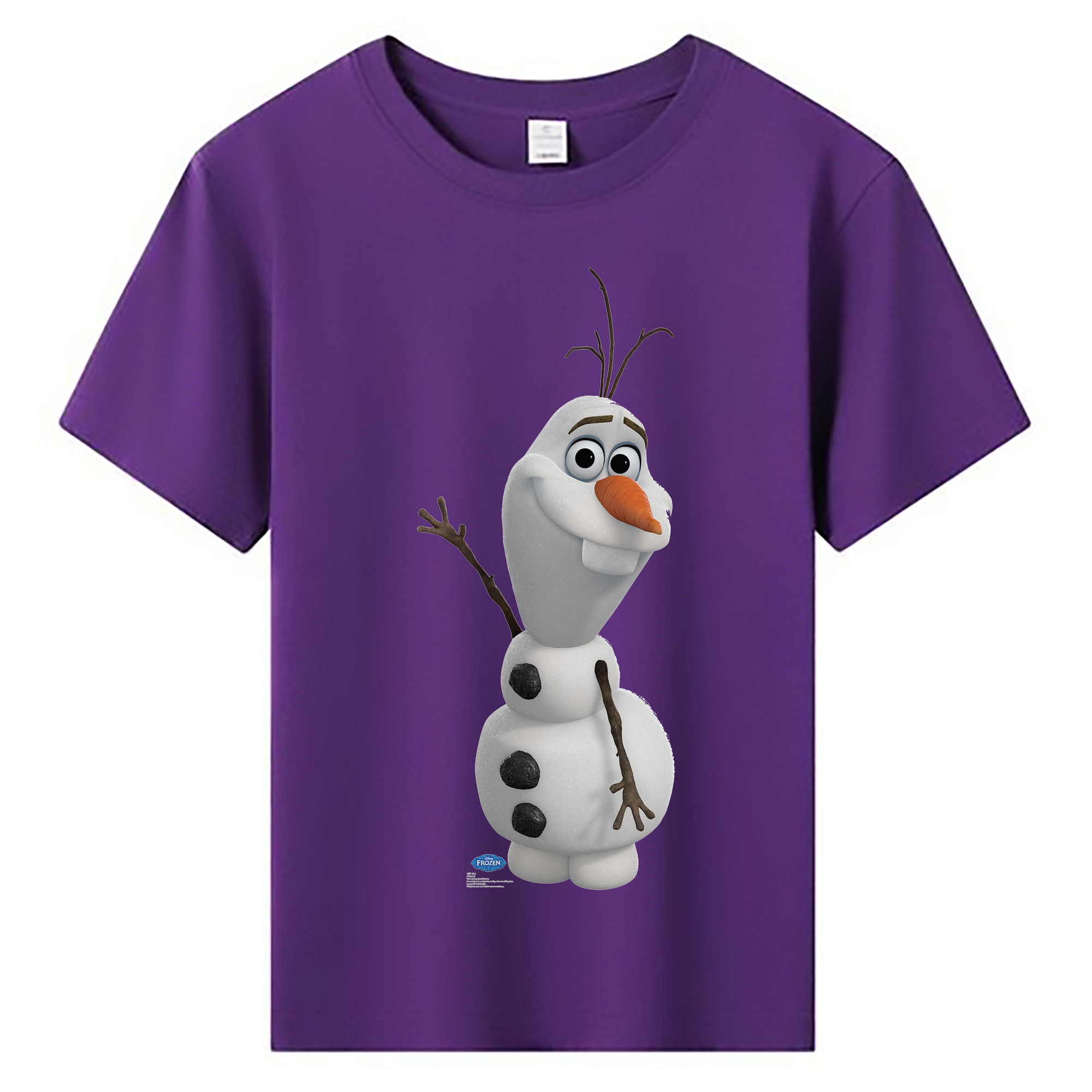（画像用） アナと雪の女王 アンナ エルサ Frozen Anna Elsa 綿100％キッズTシャツ（フロントプリント）