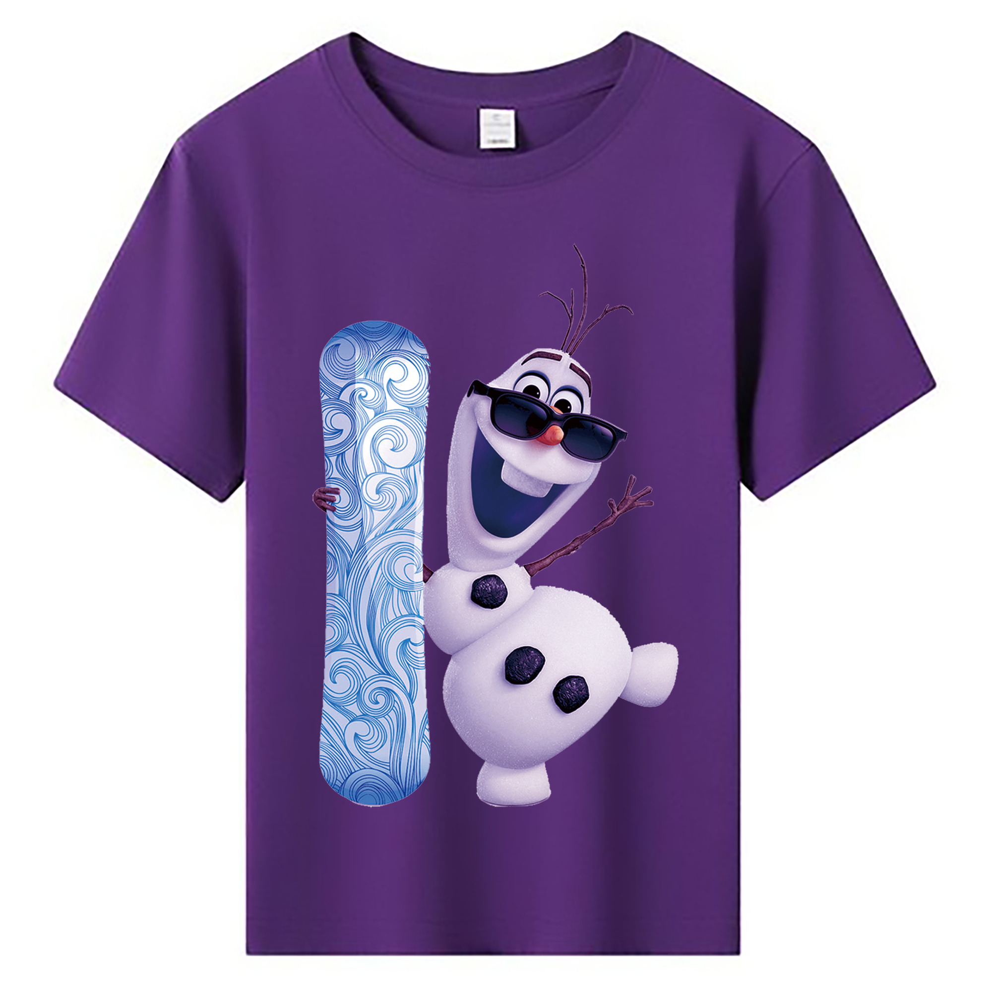 （画像用） アナと雪の女王 アンナ エルサ Frozen Anna Elsa 綿100％キッズTシャツ（フロントプリント）