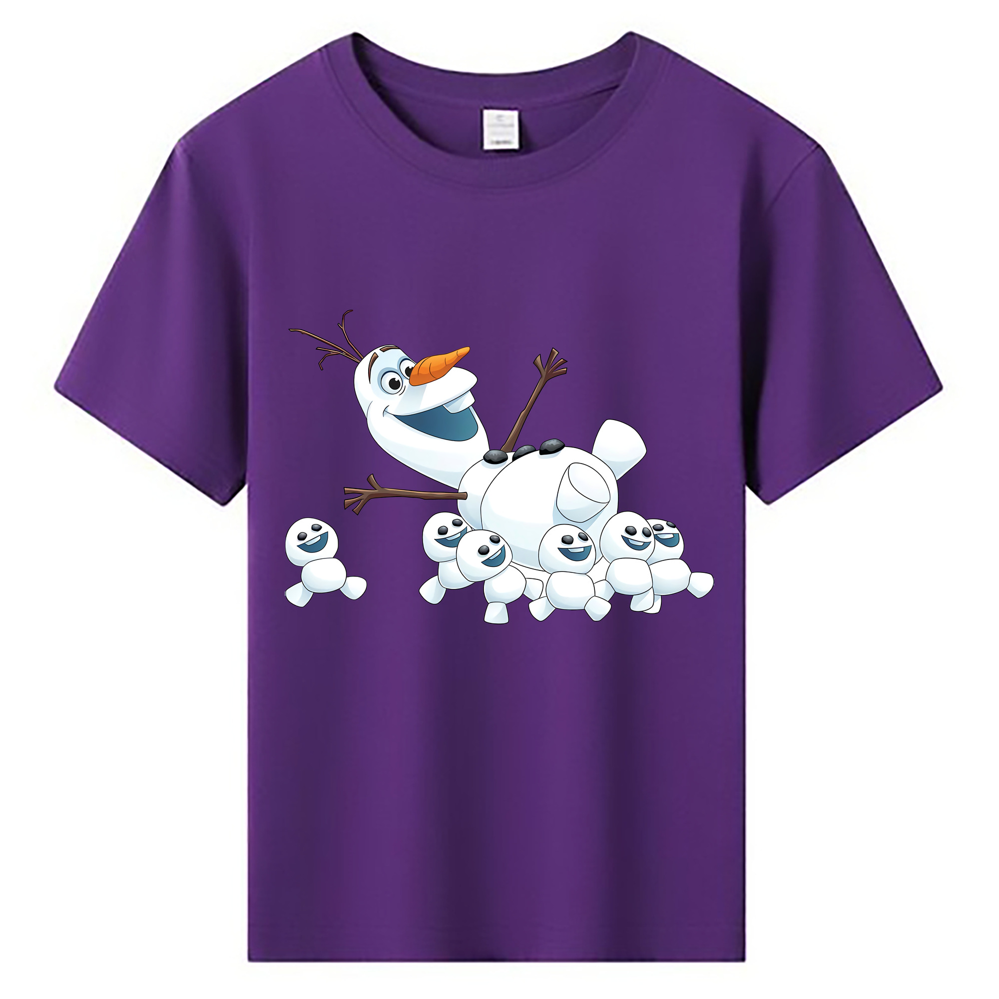 （画像用） アナと雪の女王 アンナ エルサ Frozen Anna Elsa 綿100％キッズTシャツ（フロントプリント）