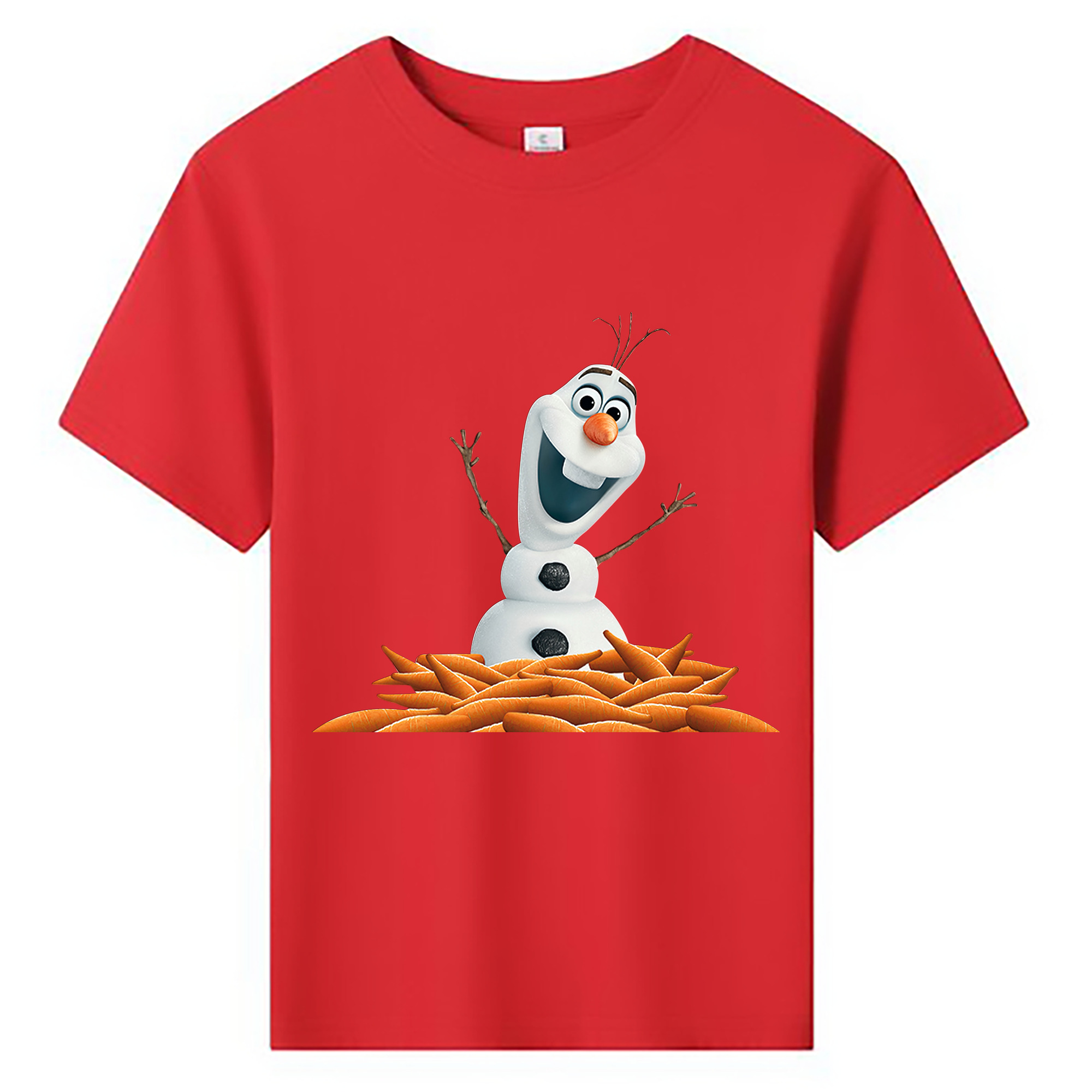 （画像用） アナと雪の女王 アンナ エルサ Frozen Anna Elsa 綿100％キッズTシャツ（フロントプリント）