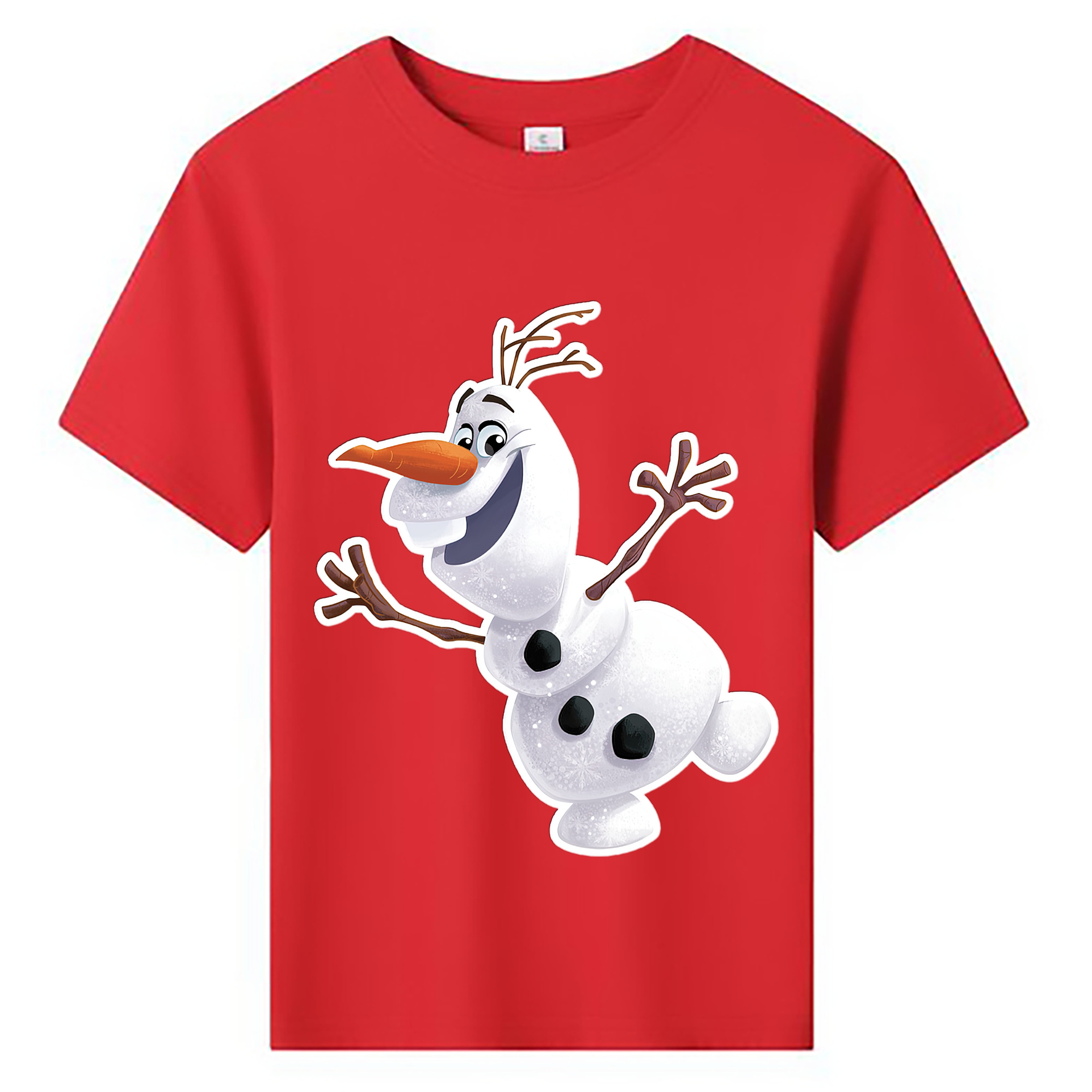 （画像用） アナと雪の女王 アンナ エルサ Frozen Anna Elsa 綿100％キッズTシャツ（フロントプリント）