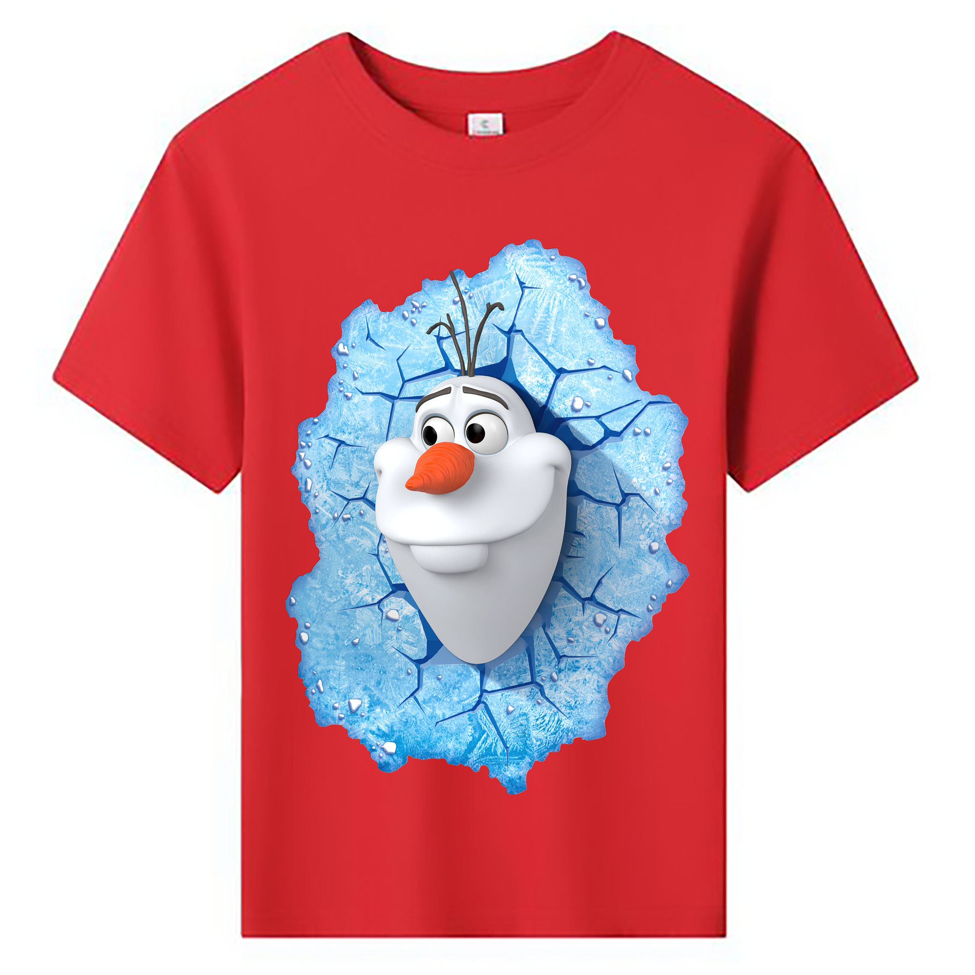 （画像用） アナと雪の女王 アンナ エルサ Frozen Anna Elsa 綿100％キッズTシャツ（フロントプリント）