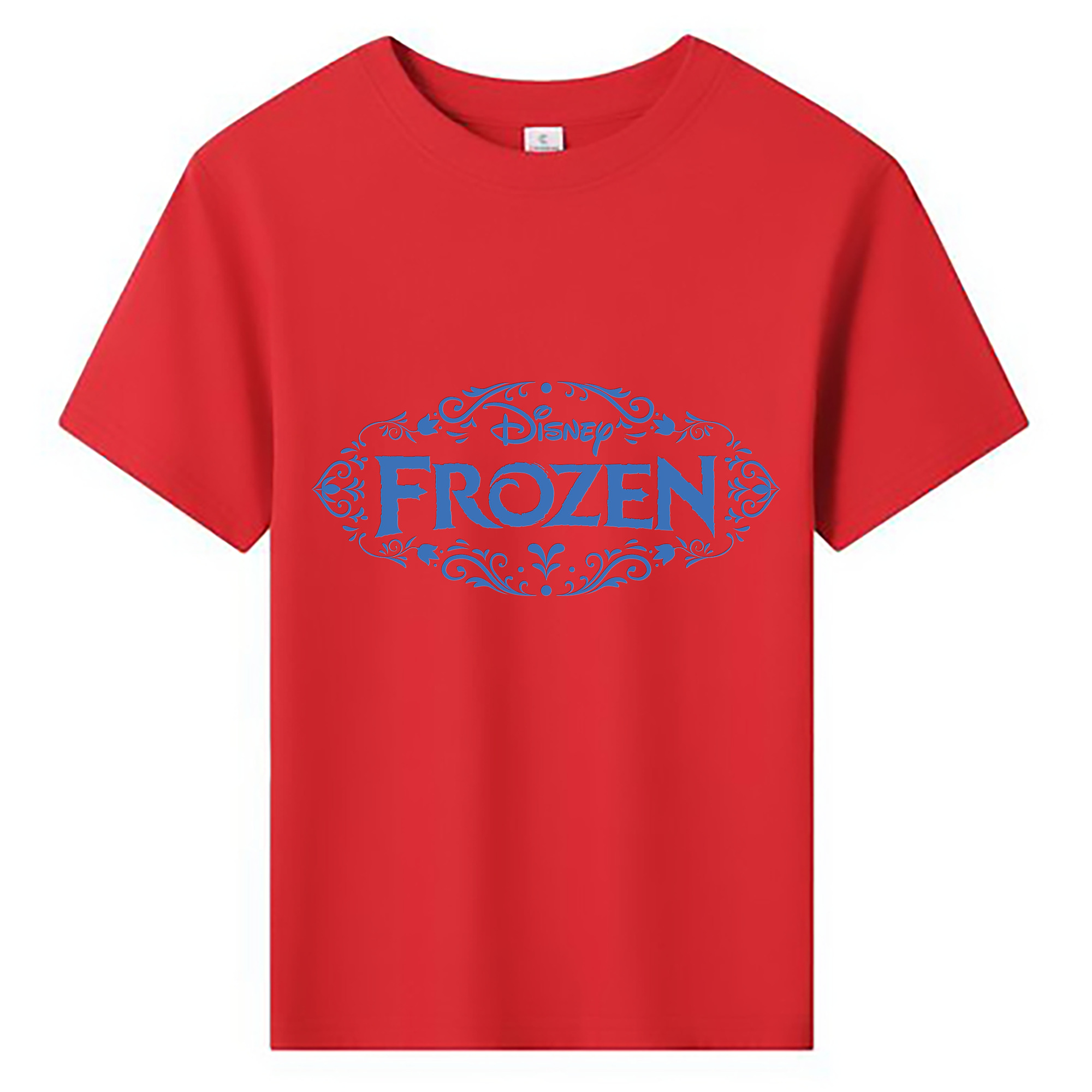 （画像用） アナと雪の女王 アンナ エルサ Frozen Anna Elsa 綿100％キッズTシャツ（フロントプリント）