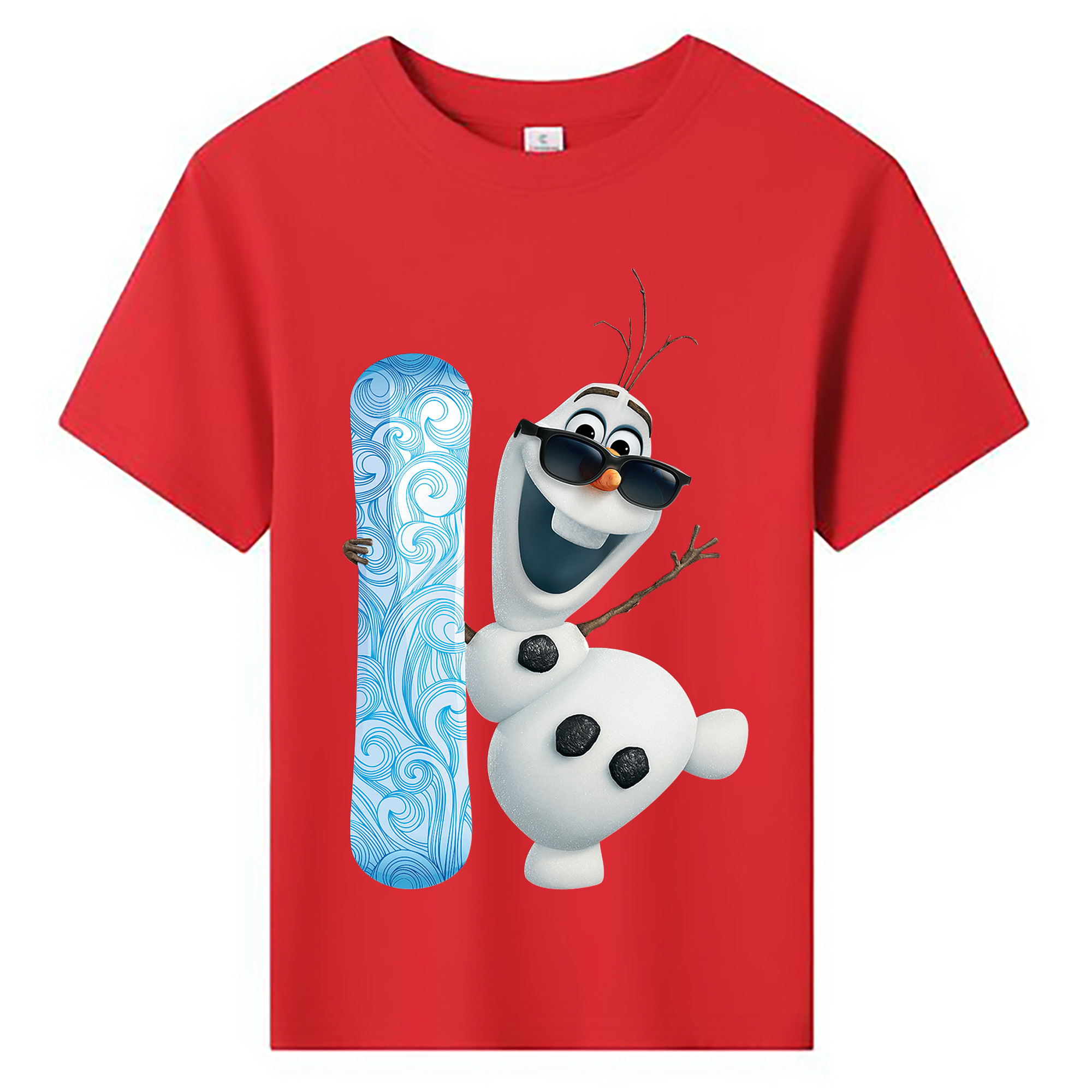 （画像用） アナと雪の女王 アンナ エルサ Frozen Anna Elsa 綿100％キッズTシャツ（フロントプリント）