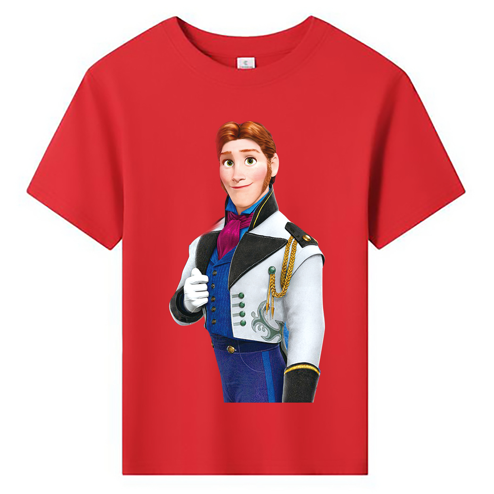 （画像用） アナと雪の女王 アンナ エルサ Frozen Anna Elsa 綿100％キッズTシャツ（フロントプリント）