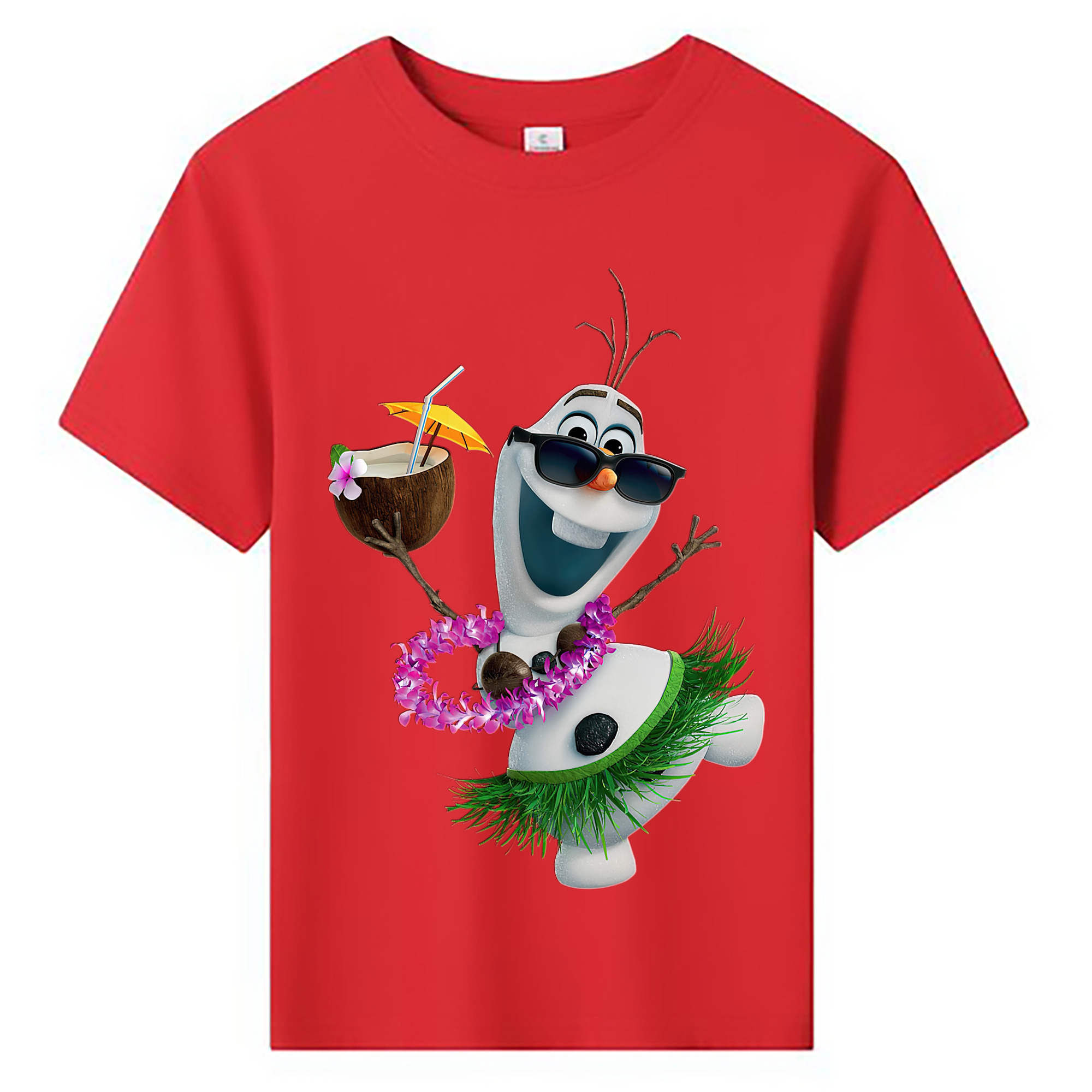 （画像用） アナと雪の女王 アンナ エルサ Frozen Anna Elsa 綿100％キッズTシャツ（フロントプリント）