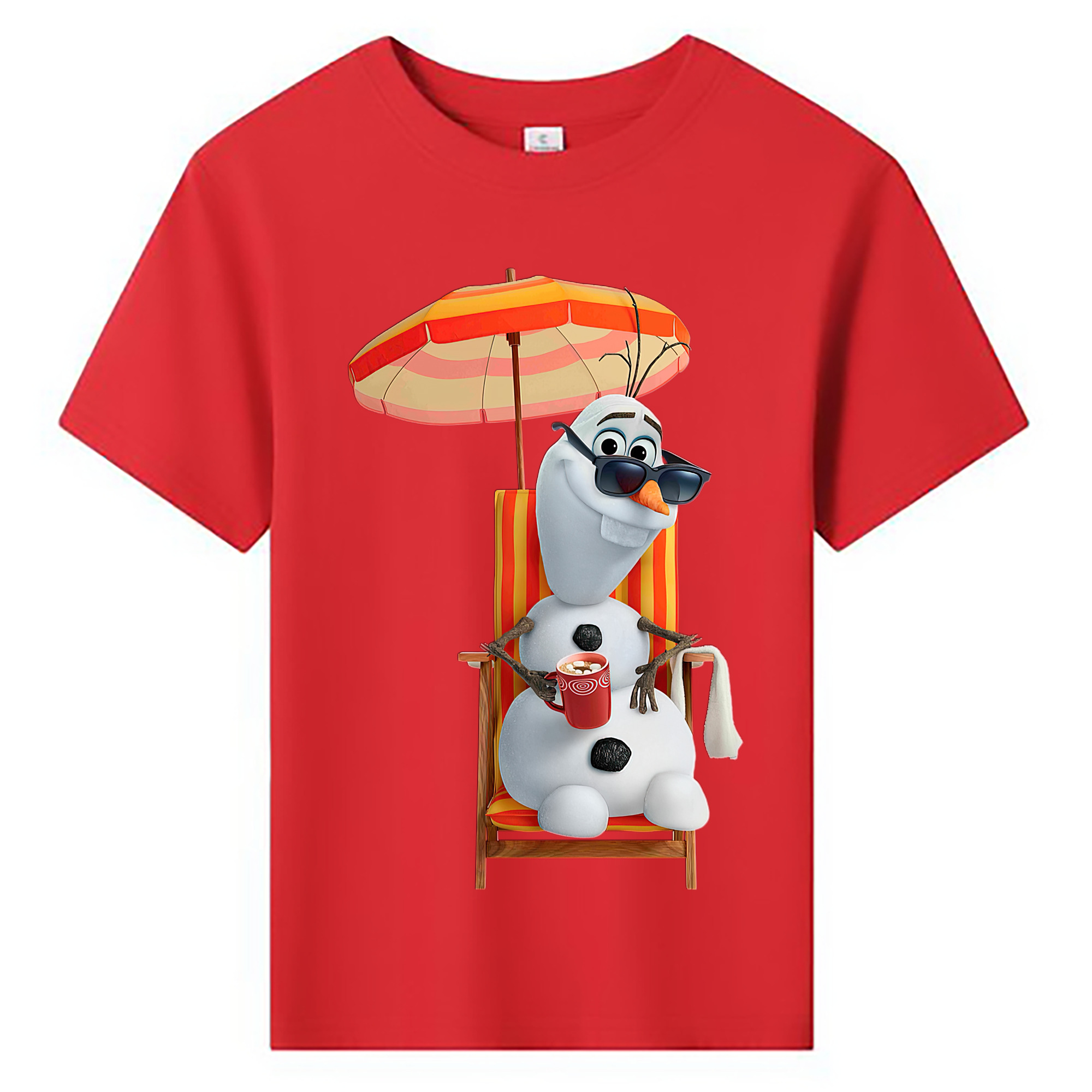 （画像用） アナと雪の女王 アンナ エルサ Frozen Anna Elsa 綿100％キッズTシャツ（フロントプリント）