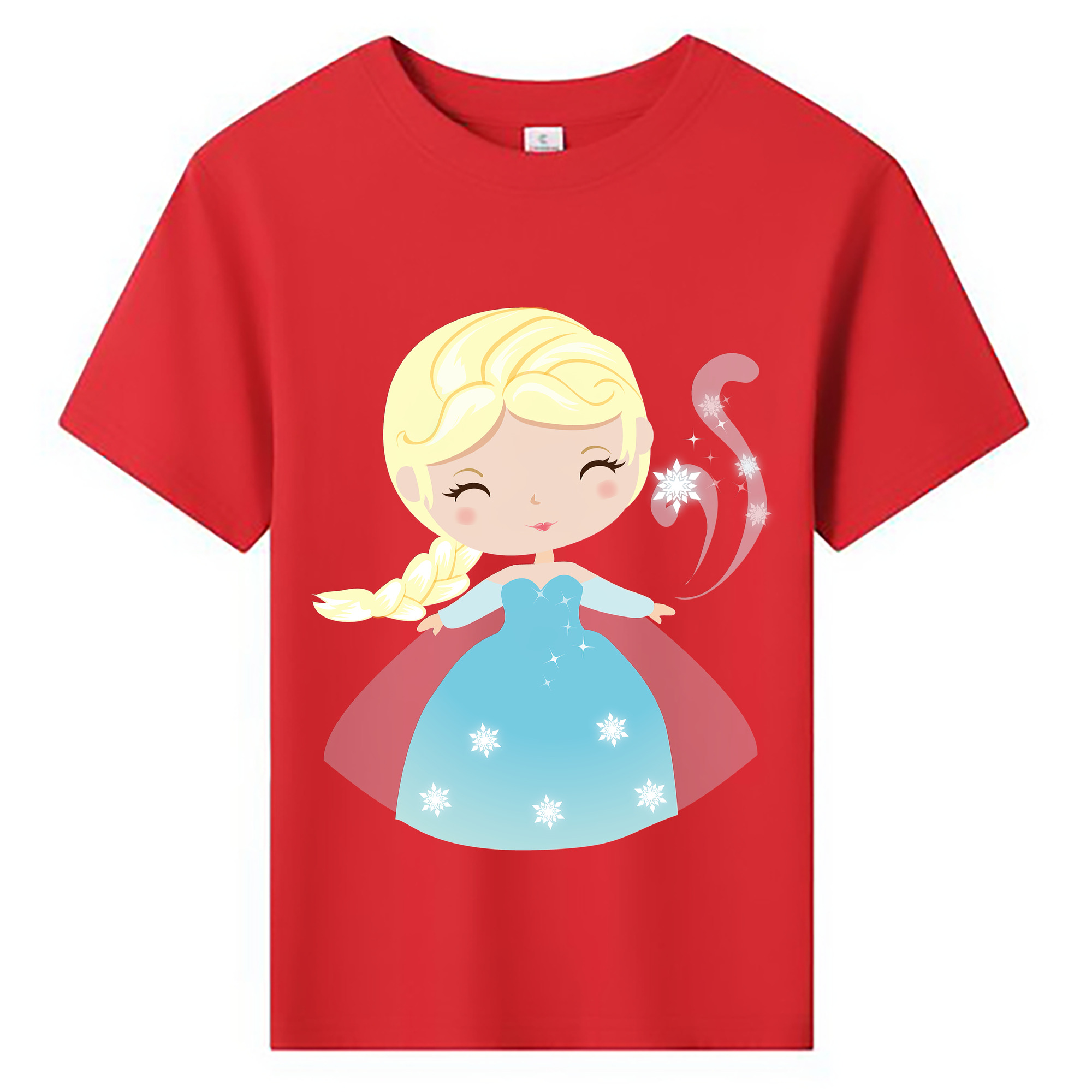 （画像用） アナと雪の女王 アンナ エルサ Frozen Anna Elsa 綿100％キッズTシャツ（フロントプリント）