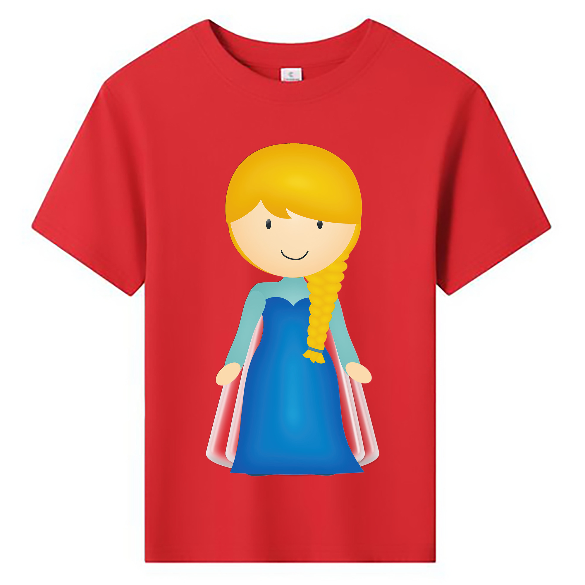（画像用） アナと雪の女王 アンナ エルサ Frozen Anna Elsa 綿100％キッズTシャツ（フロントプリント）