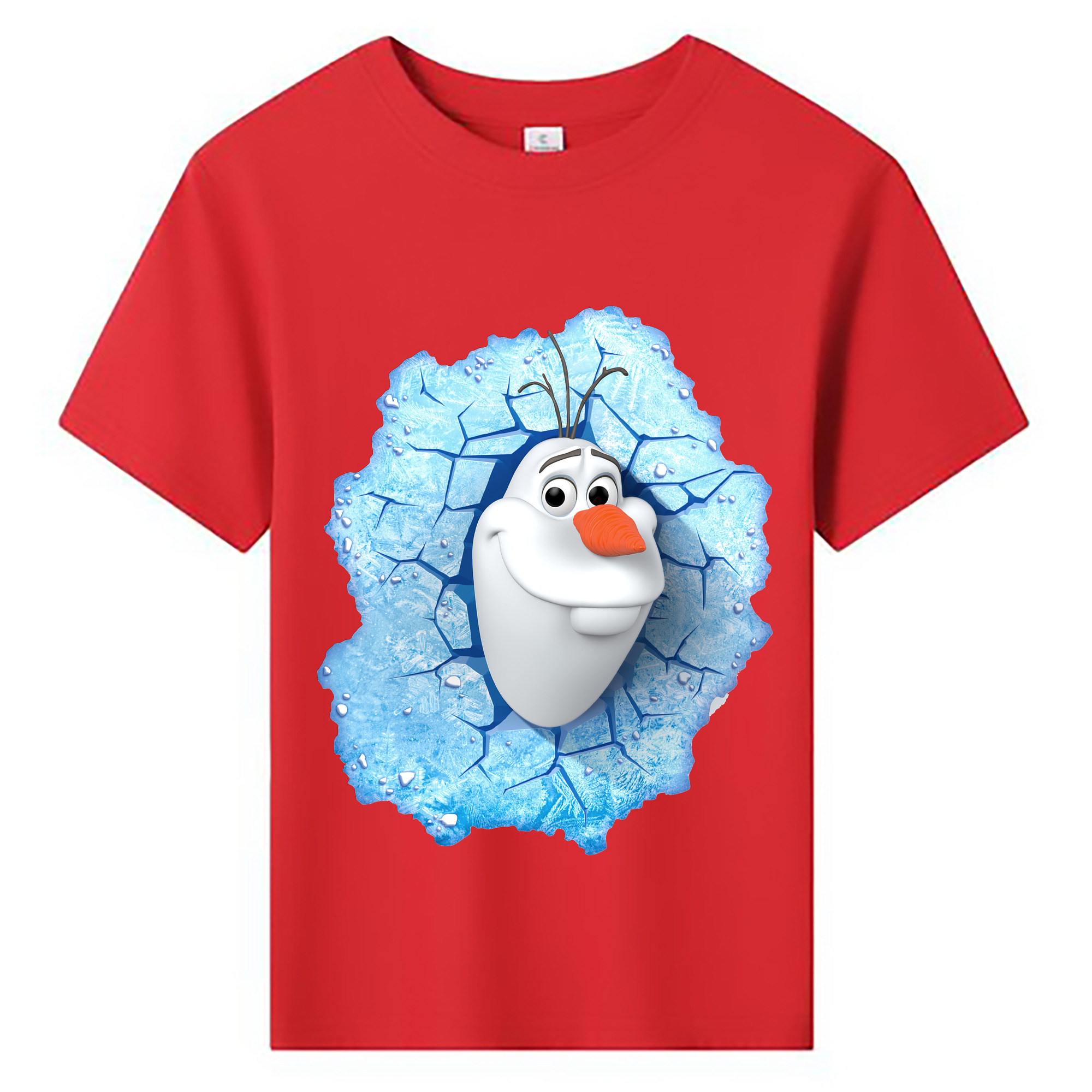 （画像用） アナと雪の女王 アンナ エルサ Frozen Anna Elsa 綿100％キッズTシャツ（フロントプリント）