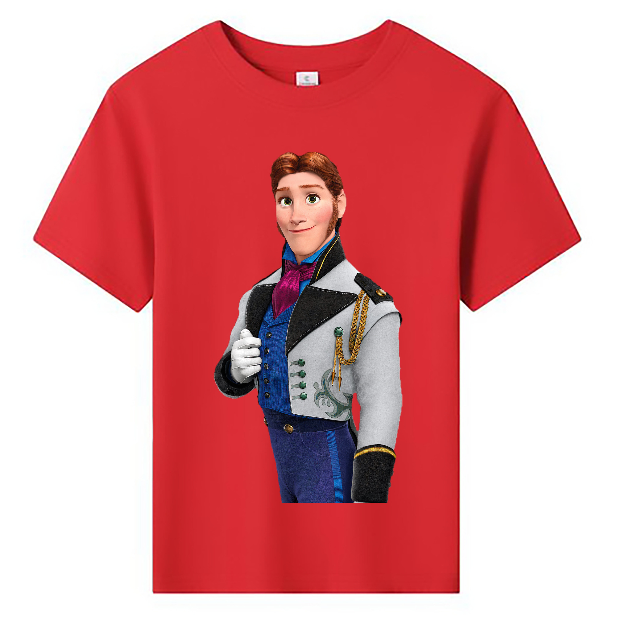 （画像用） アナと雪の女王 アンナ エルサ Frozen Anna Elsa 綿100％キッズTシャツ（フロントプリント）