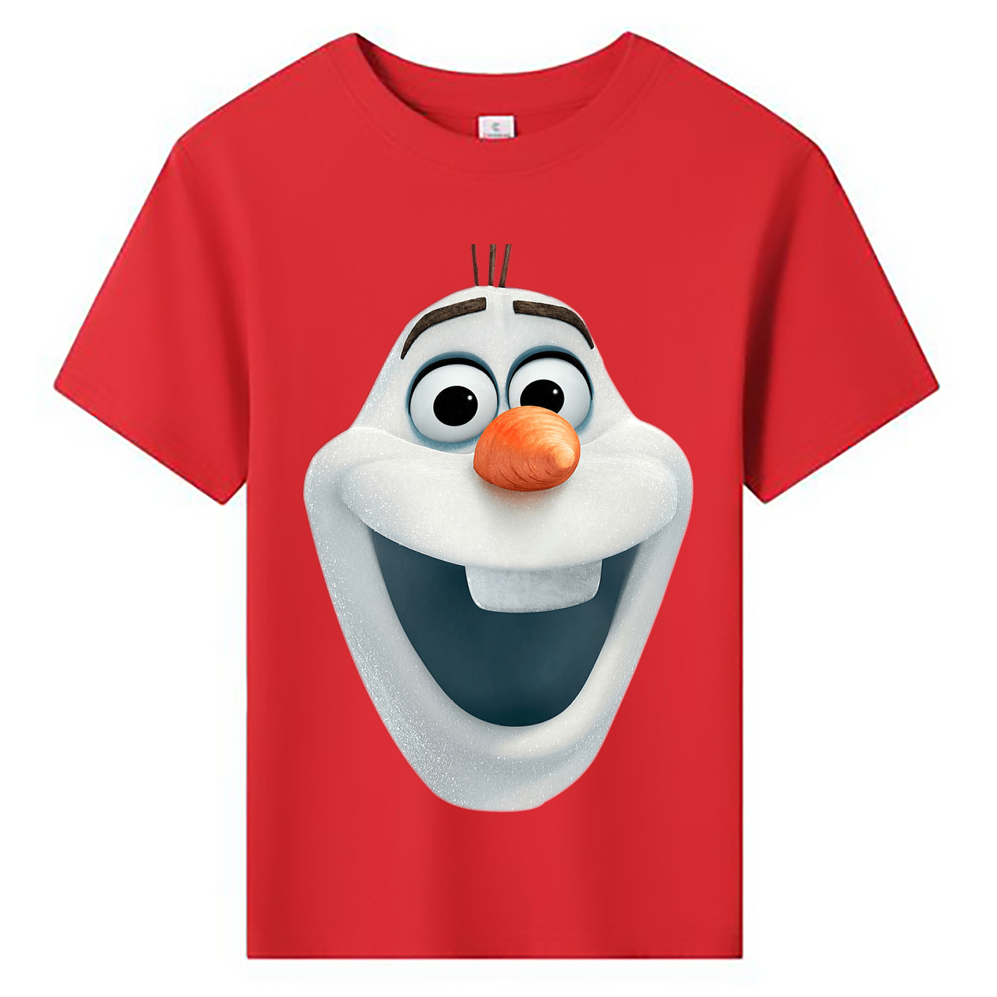 （画像用） アナと雪の女王 アンナ エルサ Frozen Anna Elsa 綿100％キッズTシャツ（フロントプリント）
