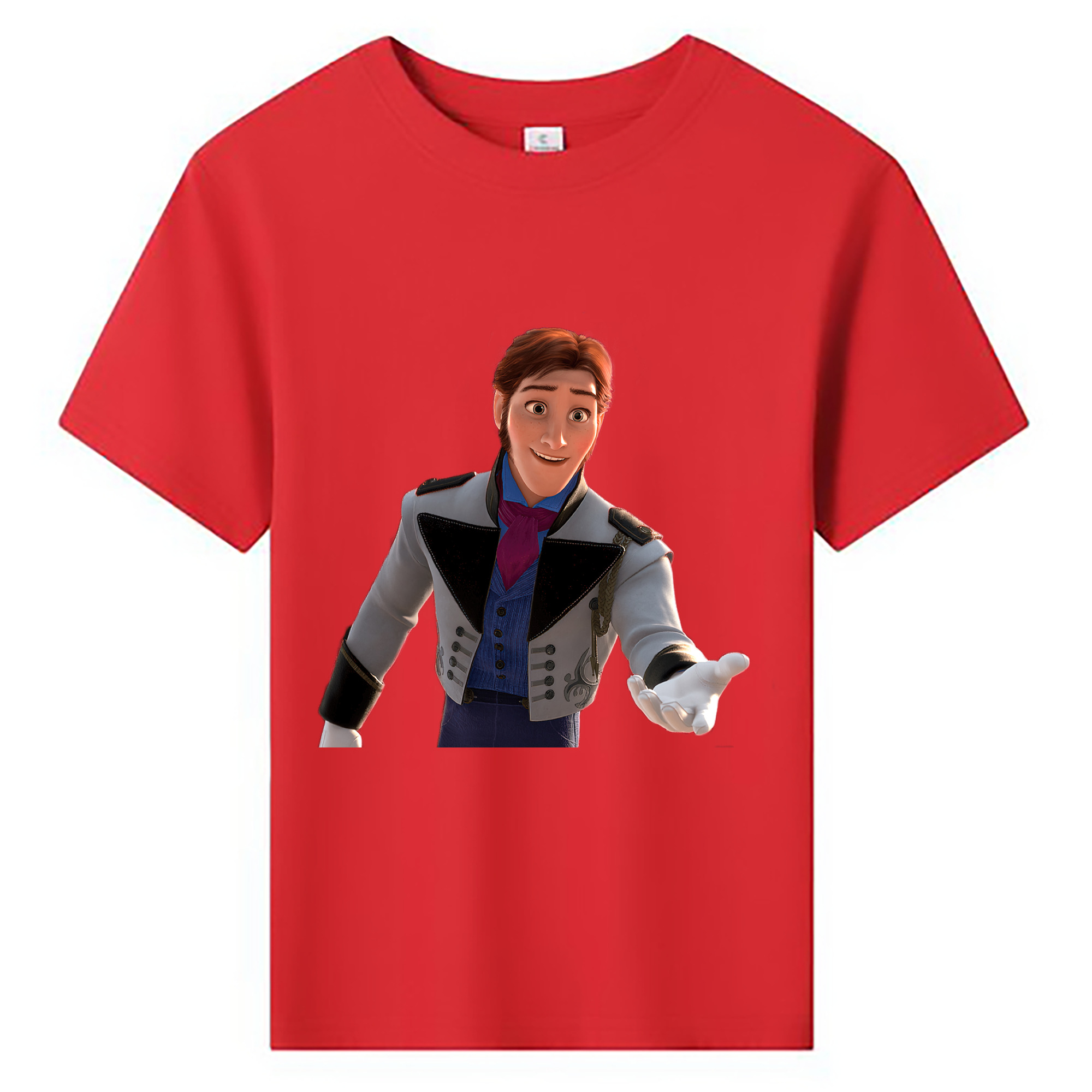 （画像用） アナと雪の女王 アンナ エルサ Frozen Anna Elsa 綿100％キッズTシャツ（フロントプリント）