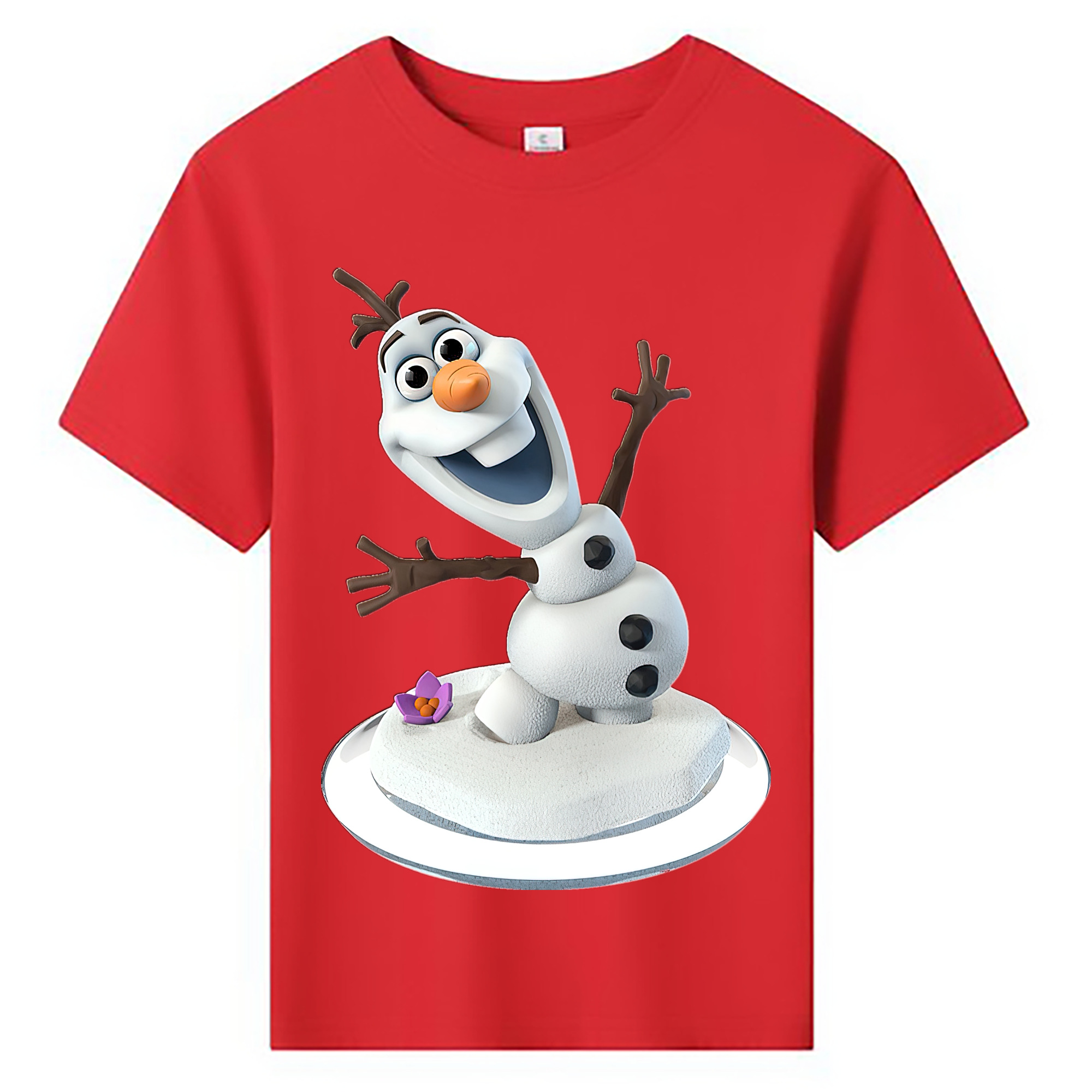 （画像用） アナと雪の女王 アンナ エルサ Frozen Anna Elsa 綿100％キッズTシャツ（フロントプリント）