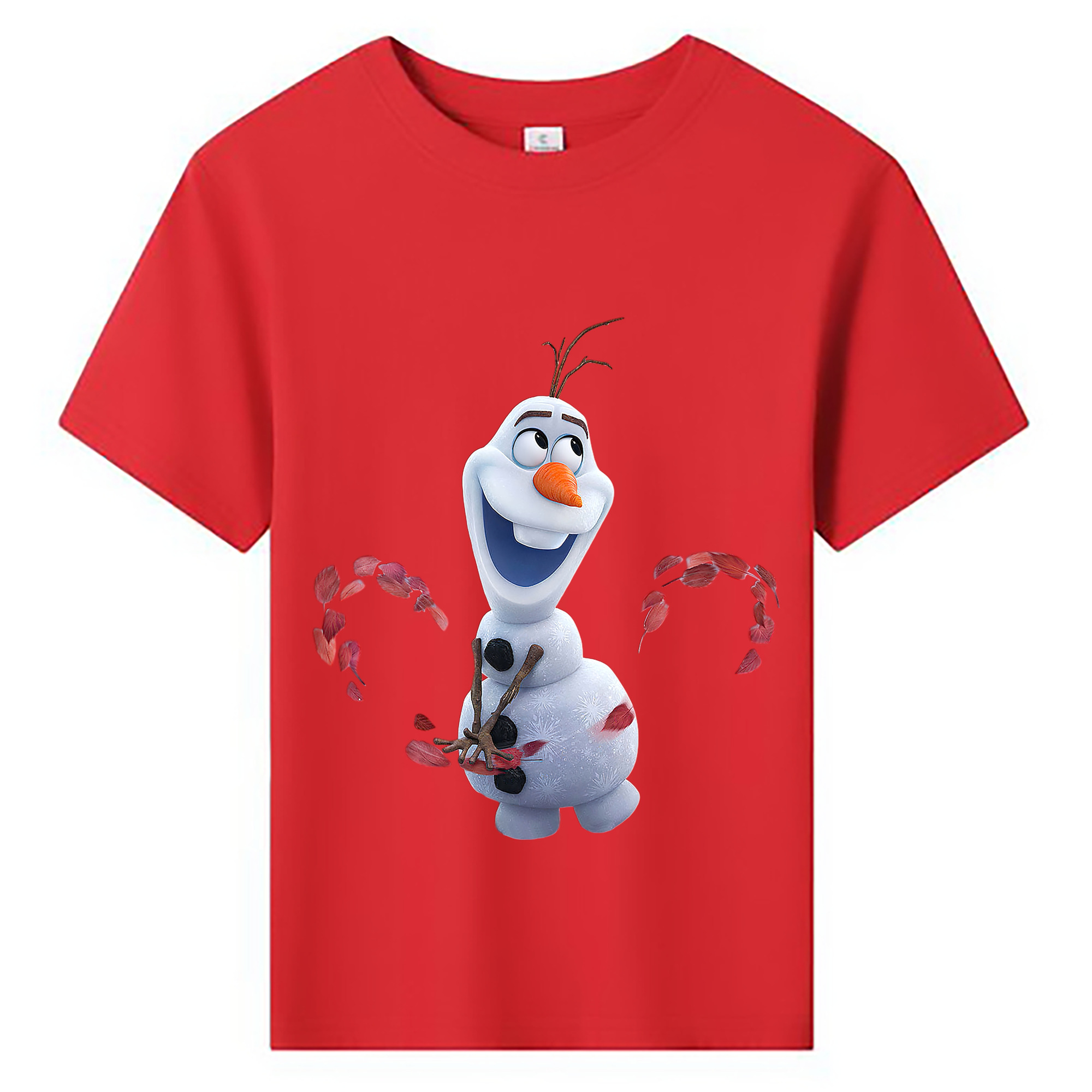 （画像用） アナと雪の女王 アンナ エルサ Frozen Anna Elsa 綿100％キッズTシャツ（フロントプリント）