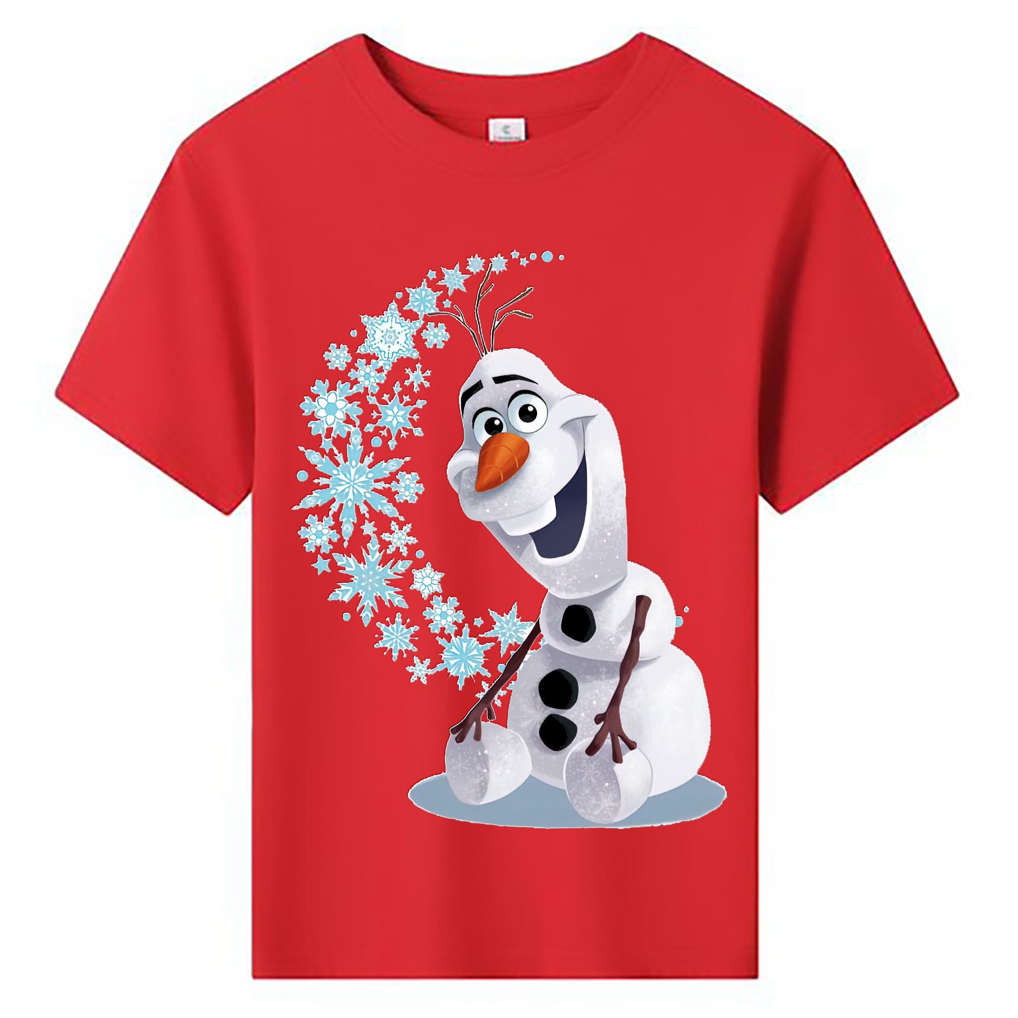 （画像用） アナと雪の女王 アンナ エルサ Frozen Anna Elsa 綿100％キッズTシャツ（フロントプリント）