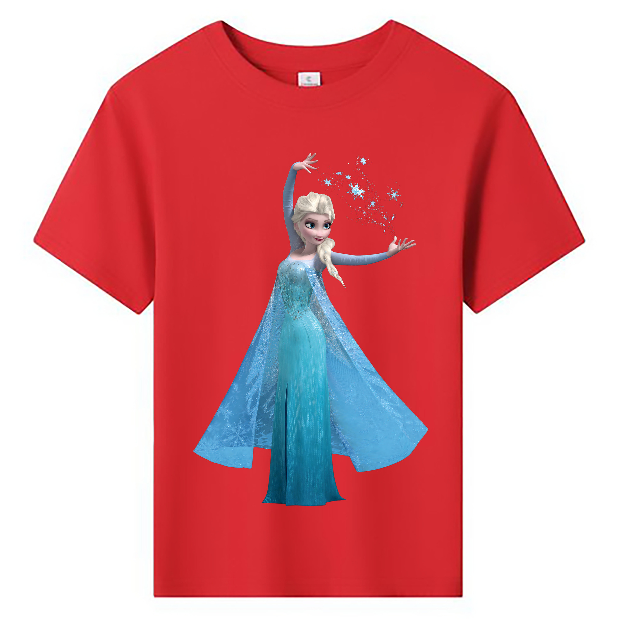 （画像用） アナと雪の女王 アンナ エルサ Frozen Anna Elsa 綿100％キッズTシャツ（フロントプリント）