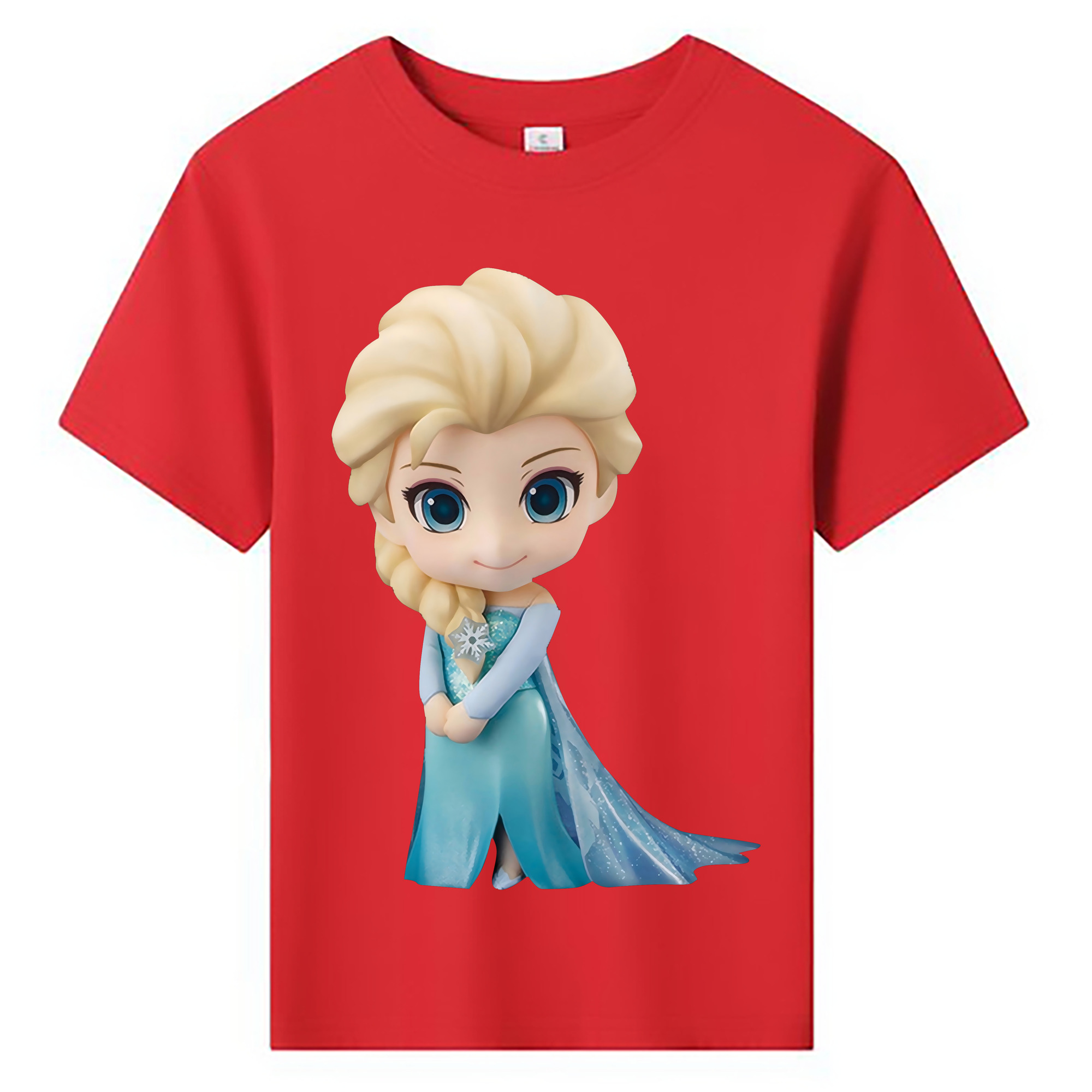 （画像用） アナと雪の女王 アンナ エルサ Frozen Anna Elsa 綿100％キッズTシャツ（フロントプリント）