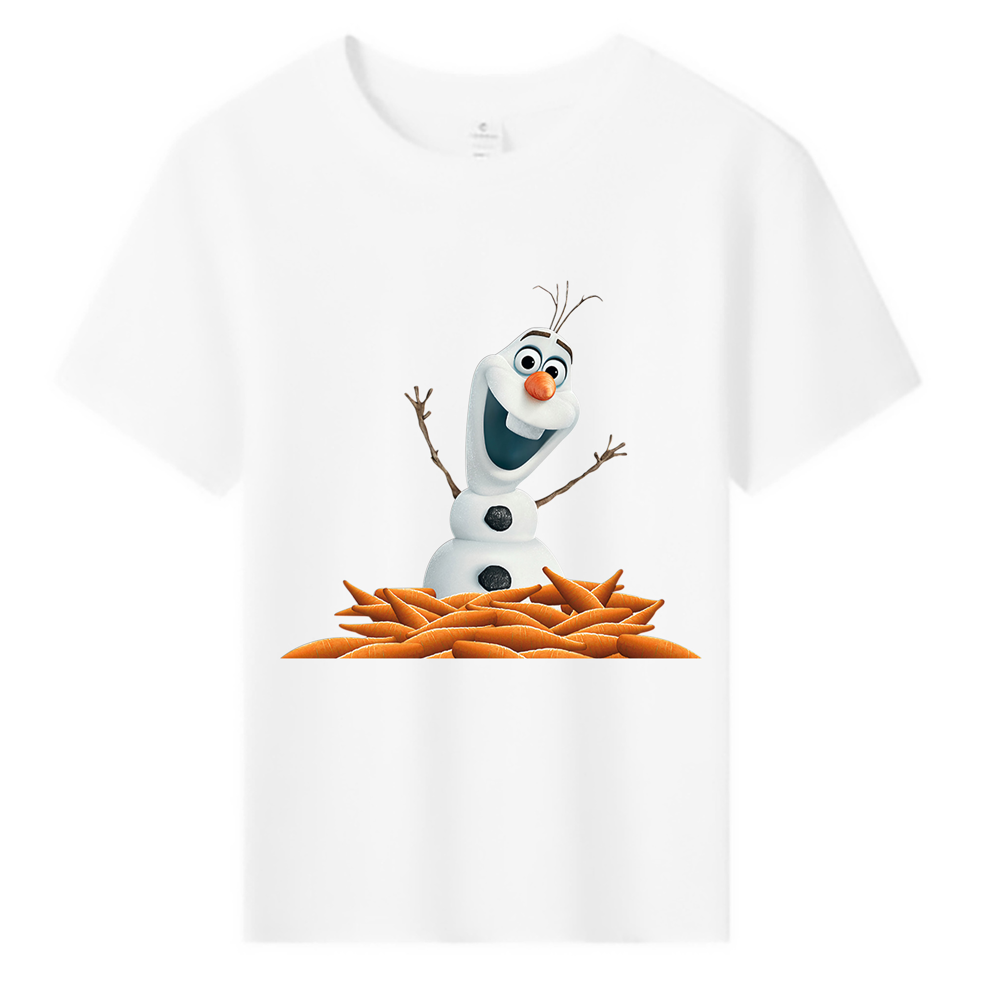 （画像用） アナと雪の女王 アンナ エルサ Frozen Anna Elsa 綿100％キッズTシャツ（フロントプリント）