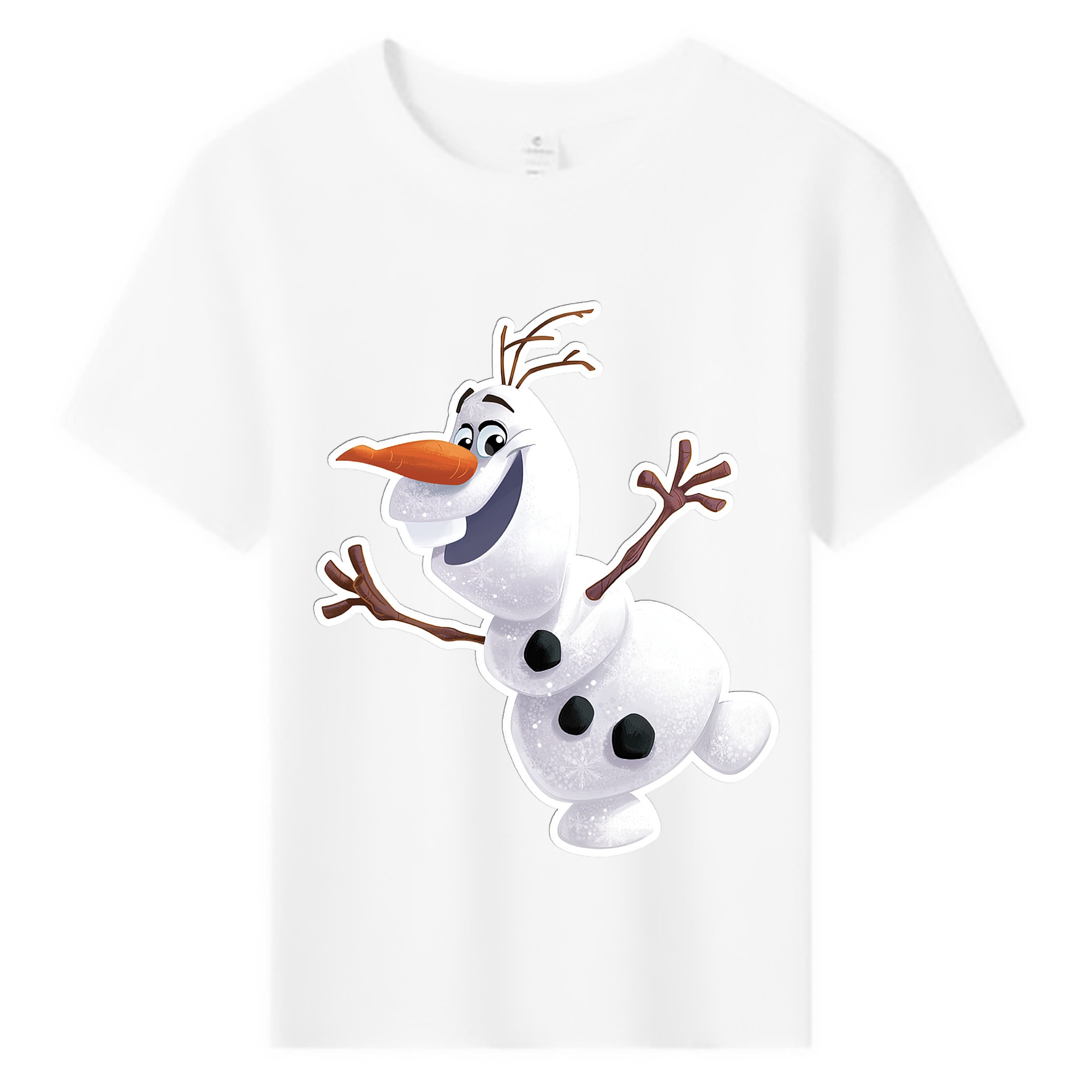 （画像用） アナと雪の女王 アンナ エルサ Frozen Anna Elsa 綿100％キッズTシャツ（フロントプリント）