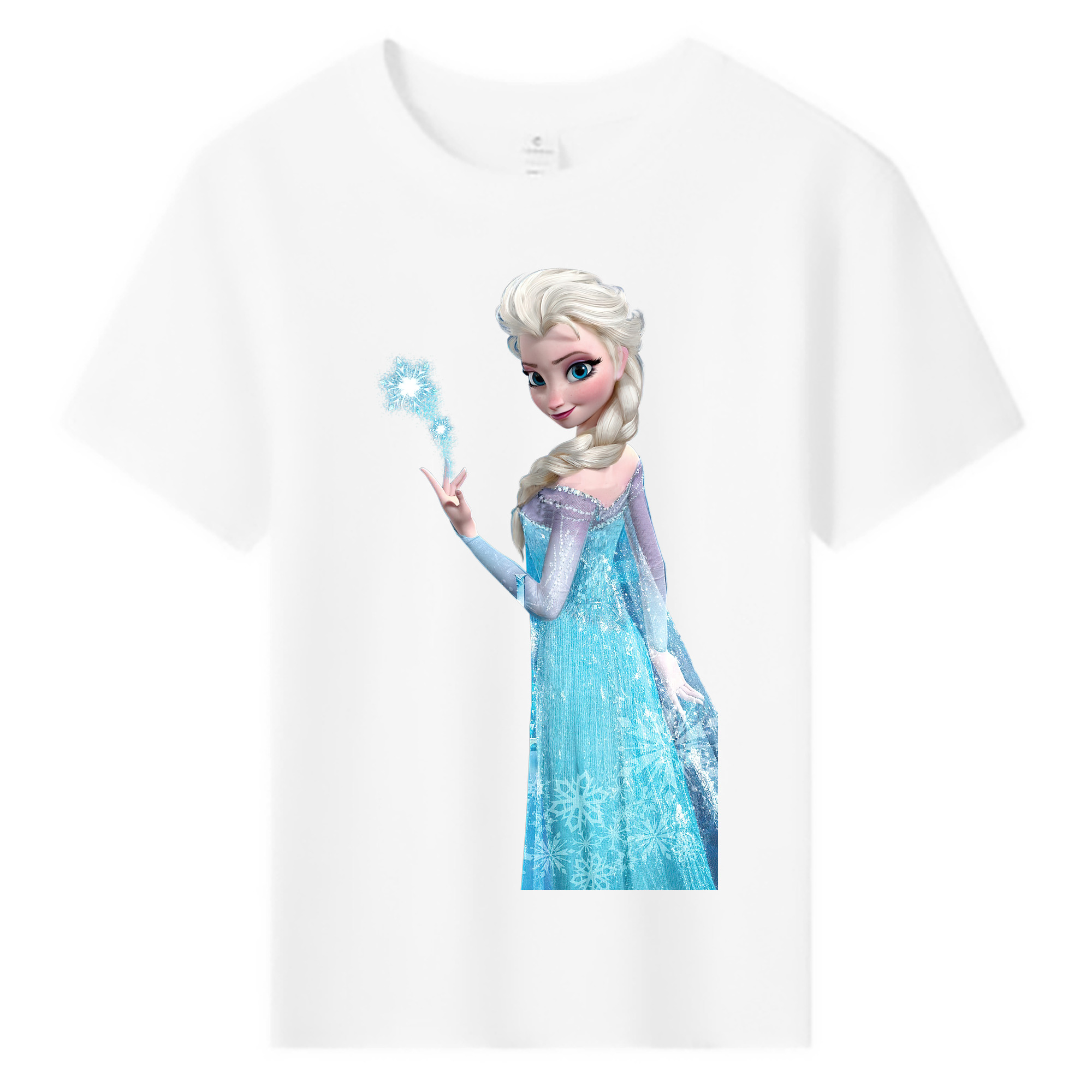 （画像用） アナと雪の女王 アンナ エルサ Frozen Anna Elsa 綿100％キッズTシャツ（フロントプリント）