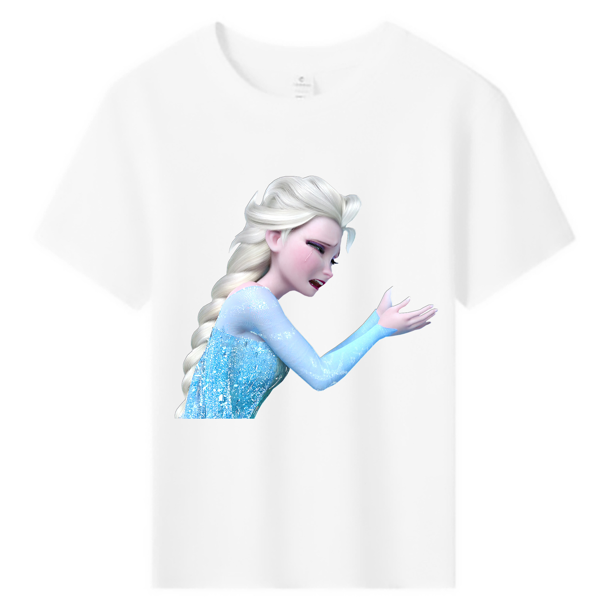 （画像用） アナと雪の女王 アンナ エルサ Frozen Anna Elsa 綿100％キッズTシャツ（フロントプリント）