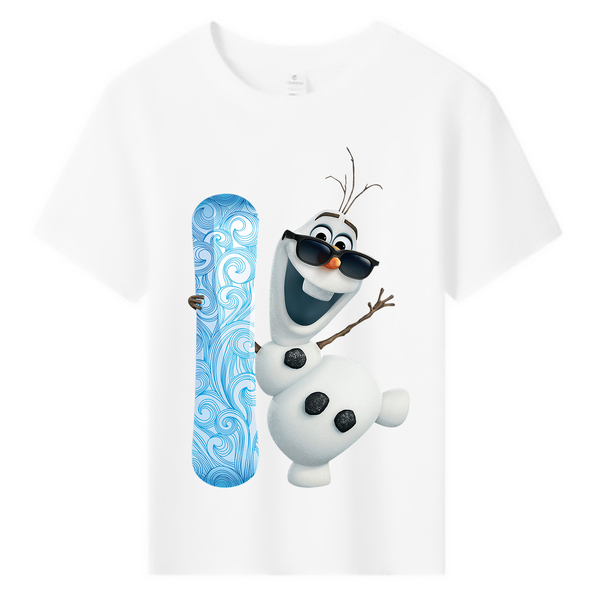 （画像用） アナと雪の女王 アンナ エルサ Frozen Anna Elsa 綿100％キッズTシャツ（フロントプリント）