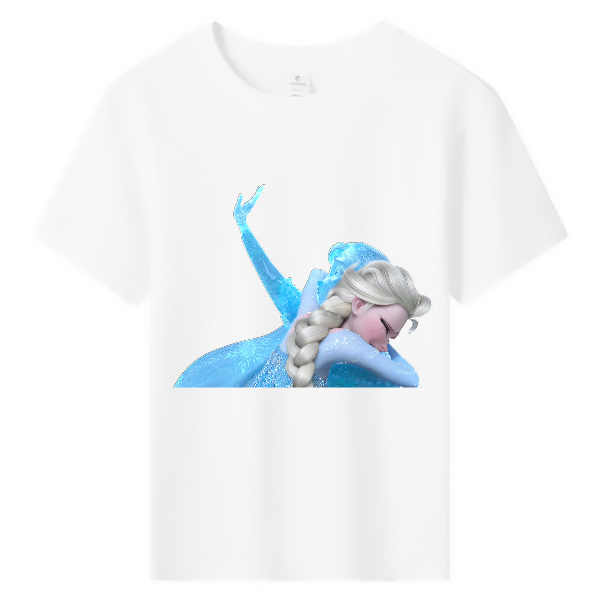 （画像用） アナと雪の女王 アンナ エルサ Frozen Anna Elsa 綿100％キッズTシャツ（フロントプリント）