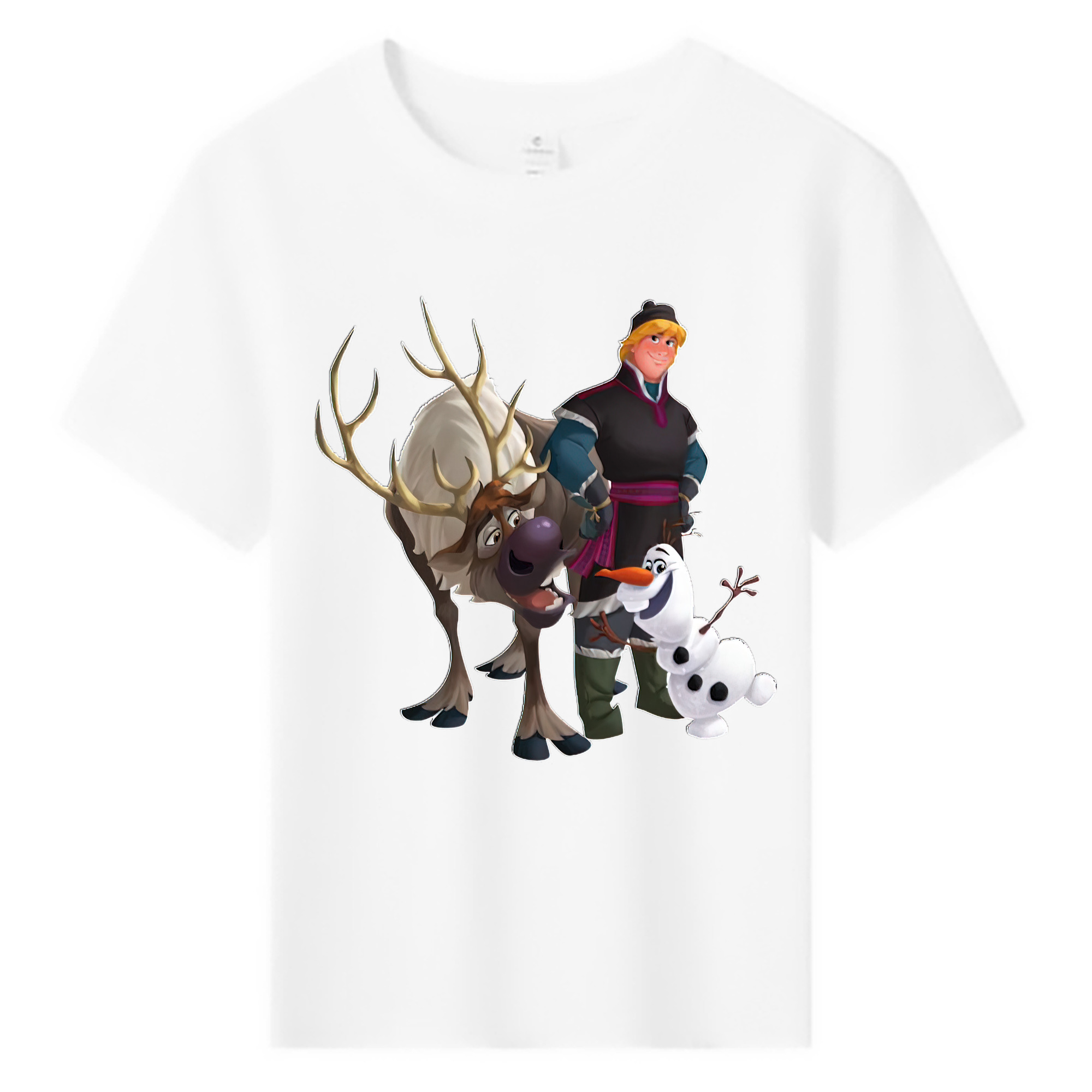 （画像用） アナと雪の女王 アンナ エルサ Frozen Anna Elsa 綿100％キッズTシャツ（フロントプリント）