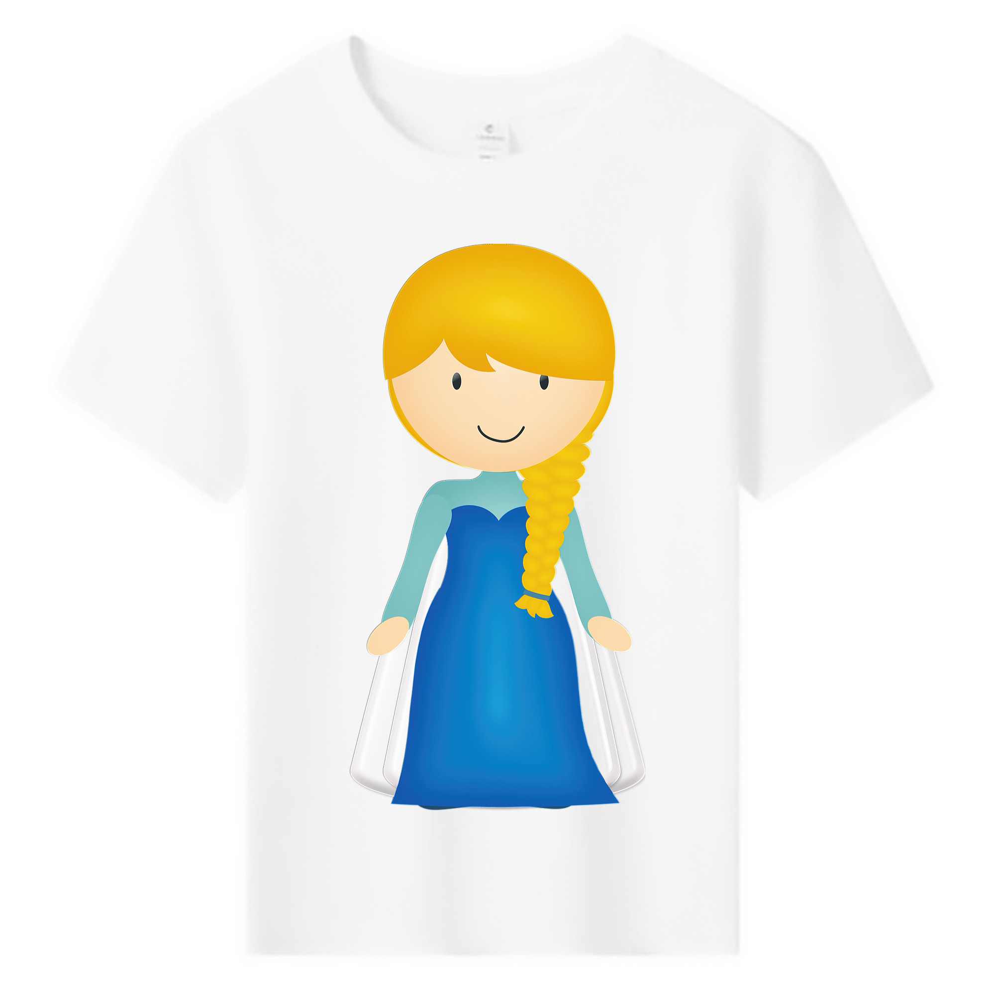 （画像用） アナと雪の女王 アンナ エルサ Frozen Anna Elsa 綿100％キッズTシャツ（フロントプリント）