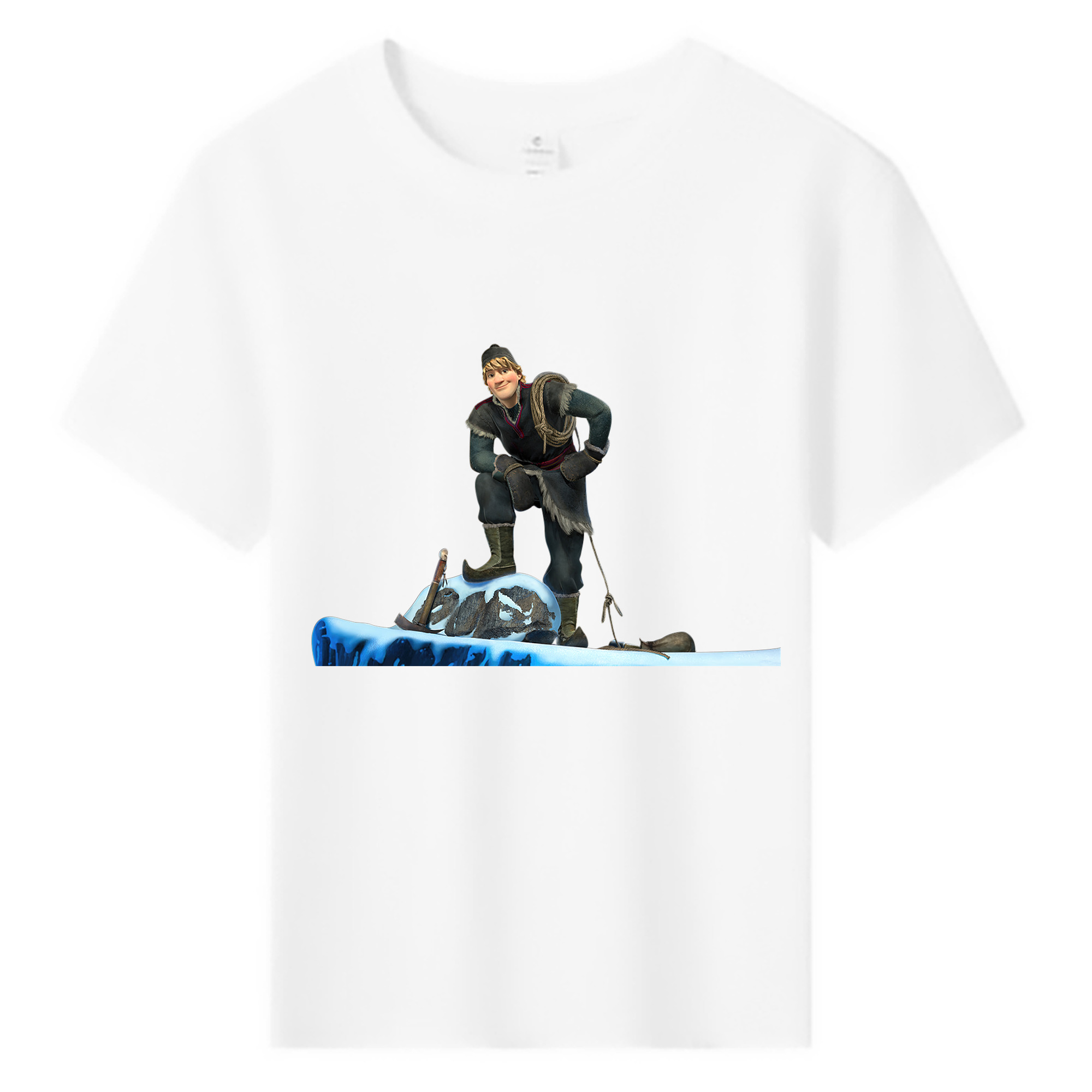 （画像用） アナと雪の女王 アンナ エルサ Frozen Anna Elsa 綿100％キッズTシャツ（フロントプリント）