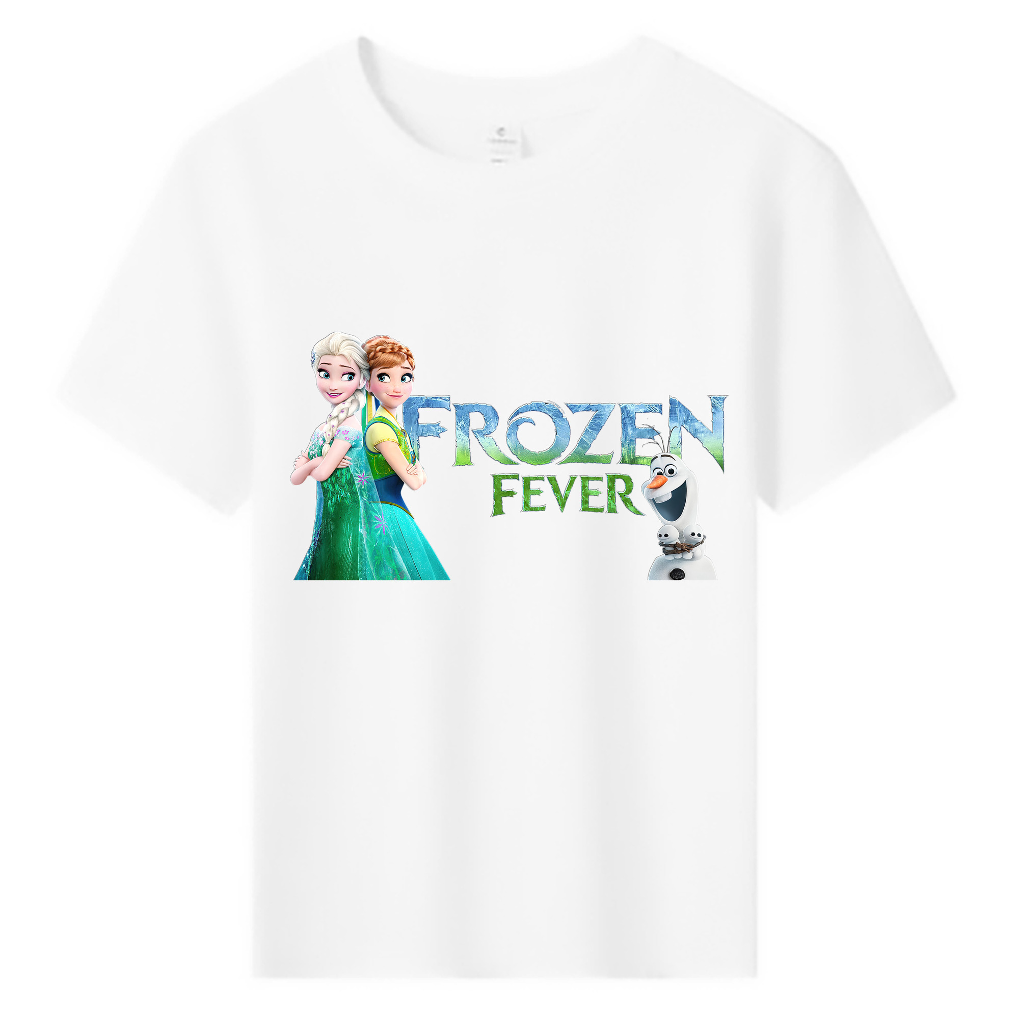 （画像用） アナと雪の女王 アンナ エルサ Frozen Anna Elsa 綿100％キッズTシャツ（フロントプリント）