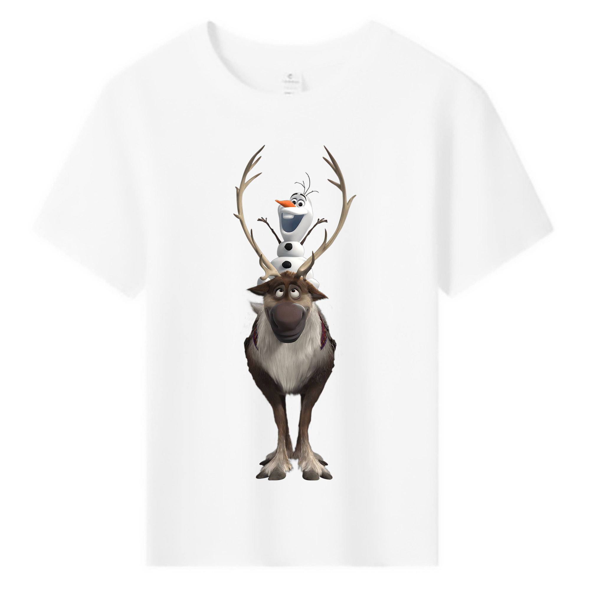 （画像用） アナと雪の女王 アンナ エルサ Frozen Anna Elsa 綿100％キッズTシャツ（フロントプリント）