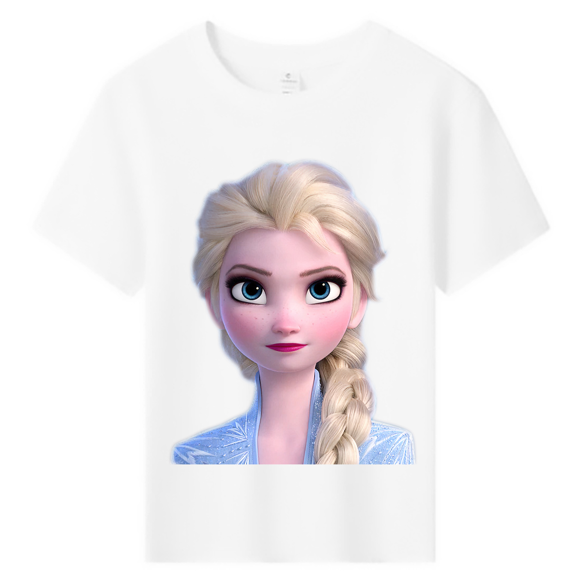 （画像用） アナと雪の女王 アンナ エルサ Frozen Anna Elsa 綿100％キッズTシャツ（フロントプリント）