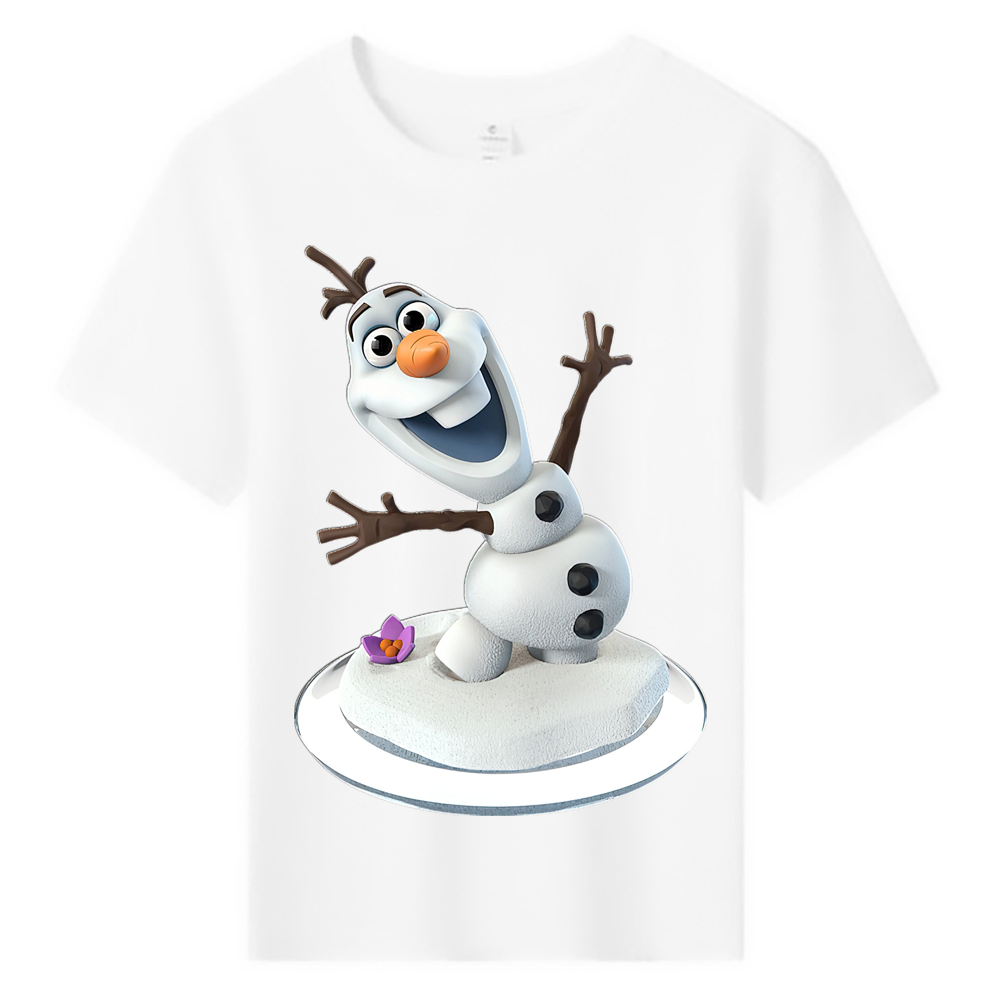 （画像用） アナと雪の女王 アンナ エルサ Frozen Anna Elsa 綿100％キッズTシャツ（フロントプリント）