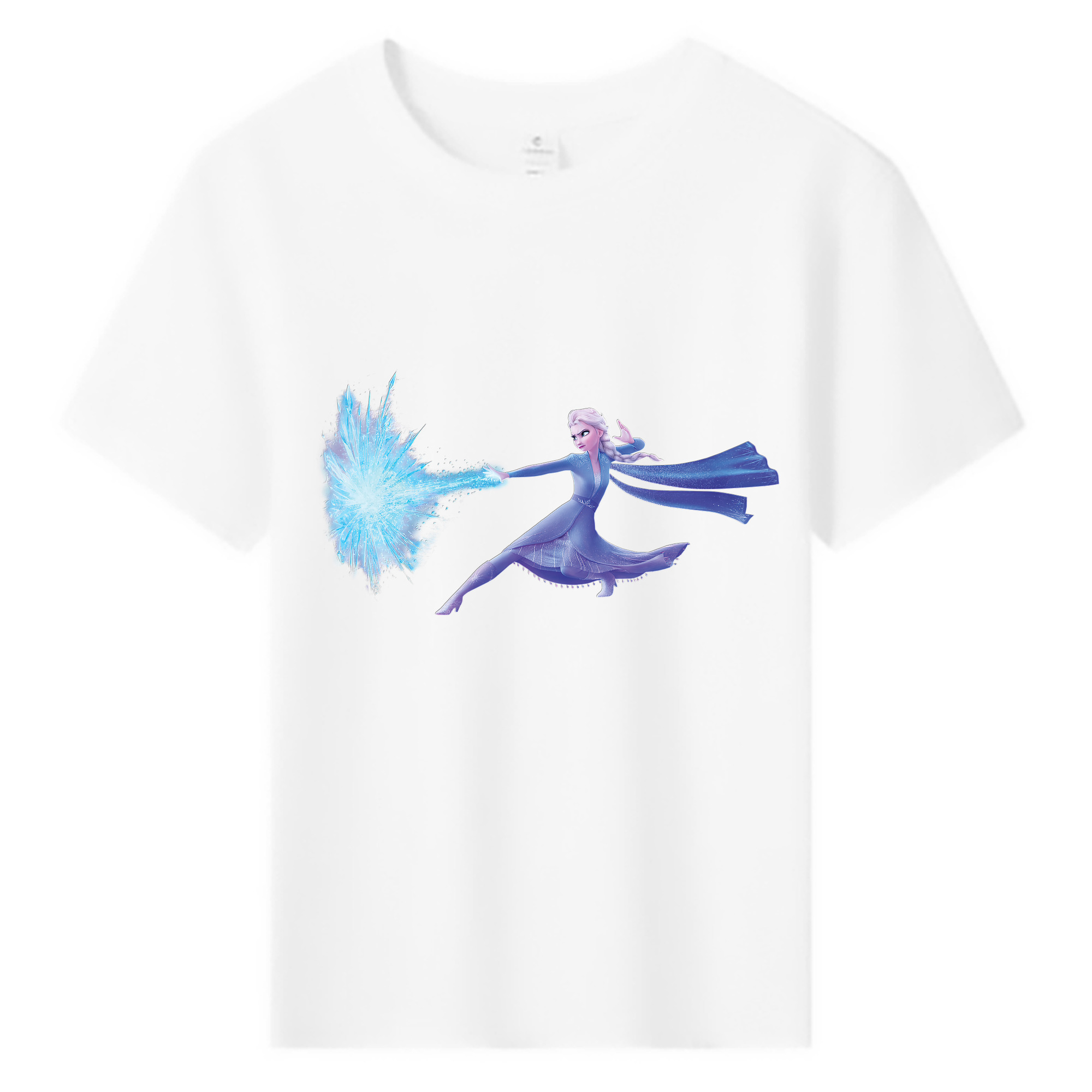 （画像用） アナと雪の女王 アンナ エルサ Frozen Anna Elsa 綿100％キッズTシャツ（フロントプリント）