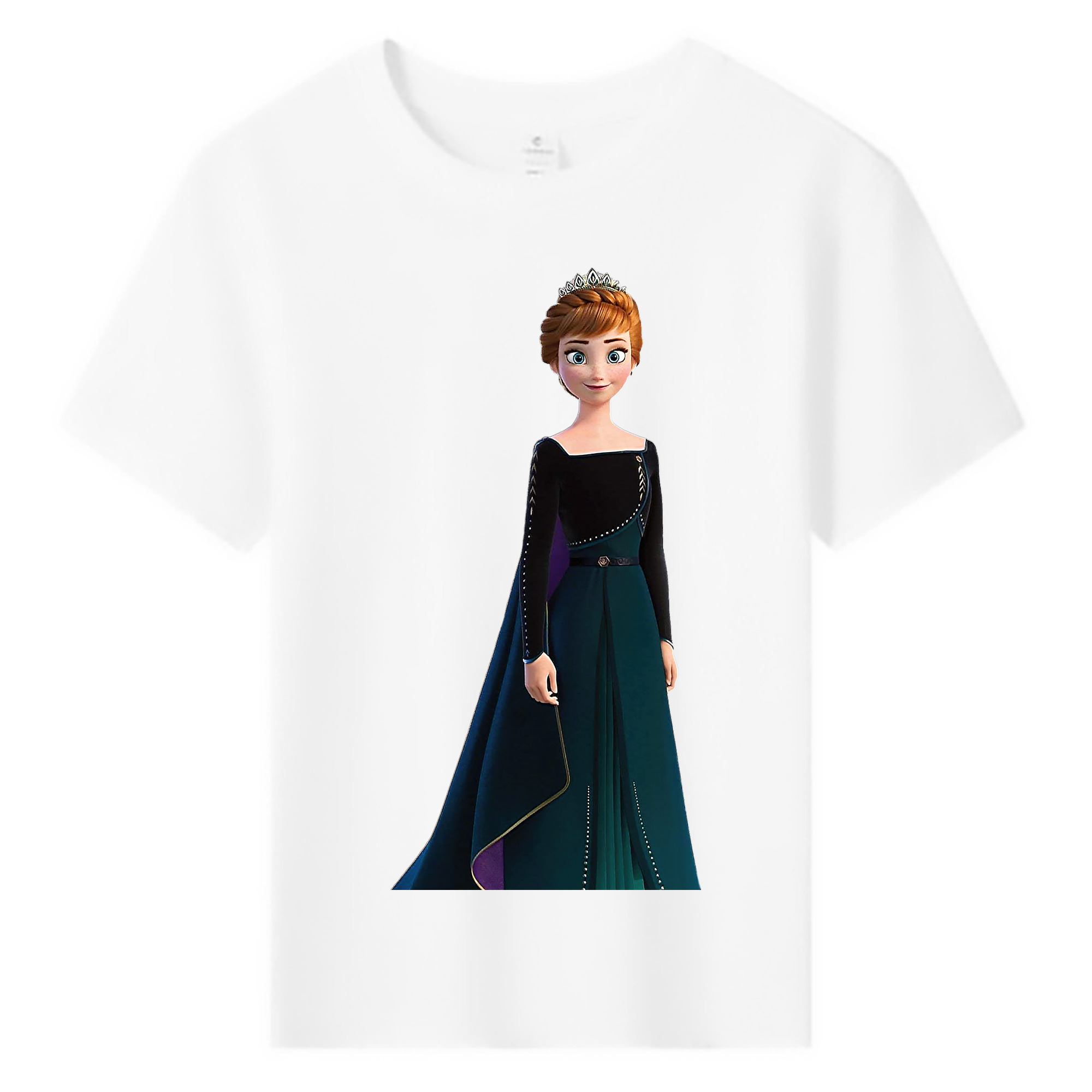 （画像用） アナと雪の女王 アンナ エルサ Frozen Anna Elsa 綿100％キッズTシャツ（フロントプリント）