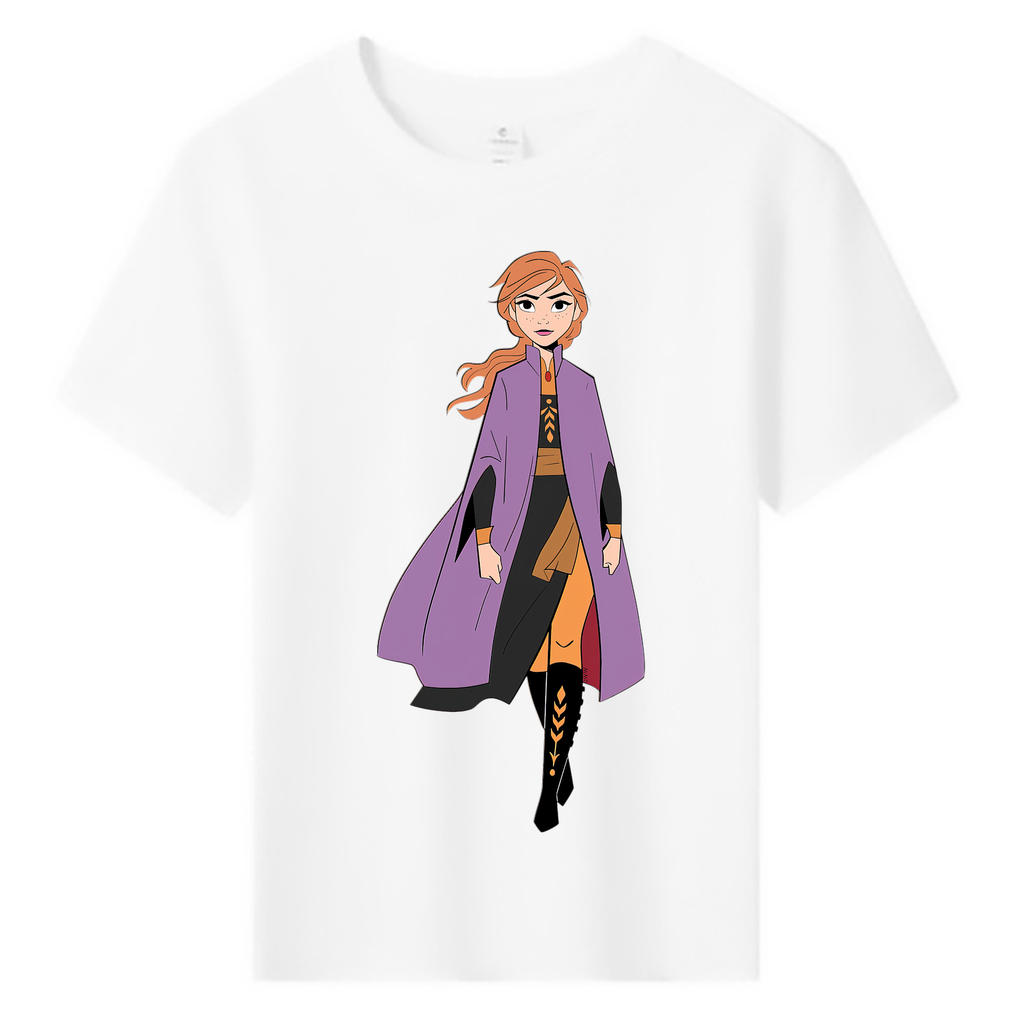 （画像用） アナと雪の女王 アンナ エルサ Frozen Anna Elsa 綿100％キッズTシャツ（フロントプリント）