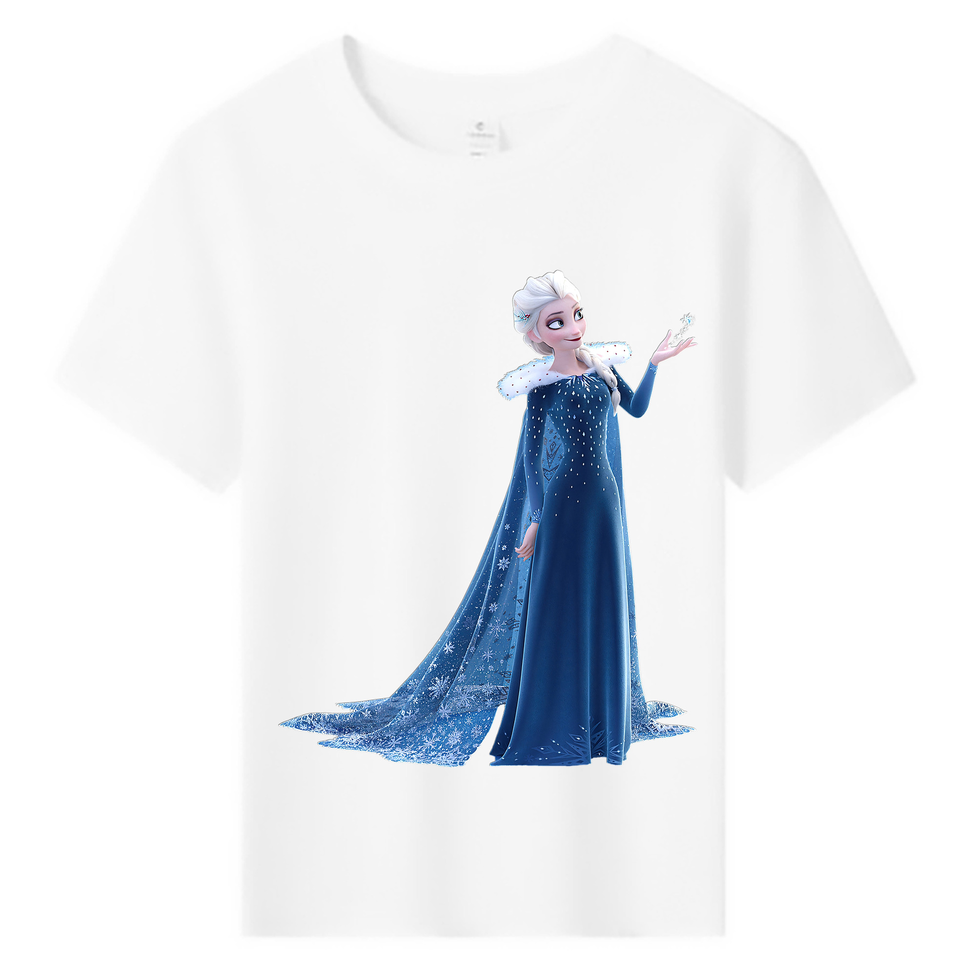 （画像用） アナと雪の女王 アンナ エルサ Frozen Anna Elsa 綿100％キッズTシャツ（フロントプリント）