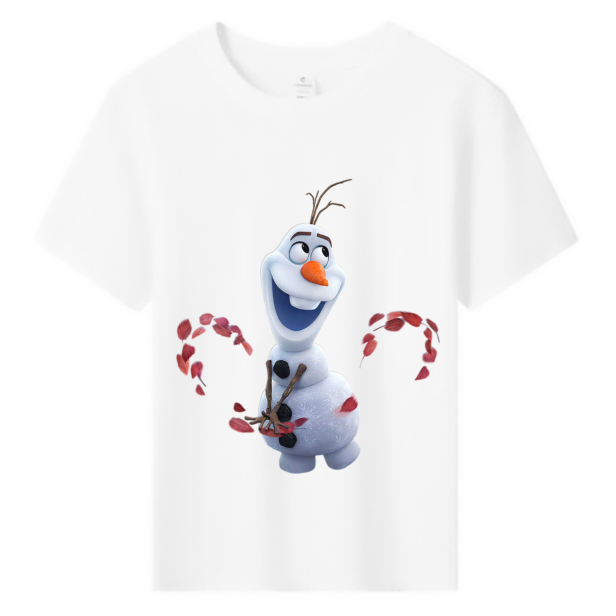 （画像用） アナと雪の女王 アンナ エルサ Frozen Anna Elsa 綿100％キッズTシャツ（フロントプリント）