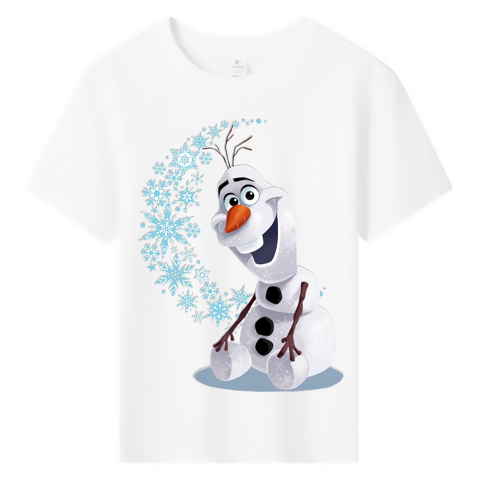 （画像用） アナと雪の女王 アンナ エルサ Frozen Anna Elsa 綿100％キッズTシャツ（フロントプリント）