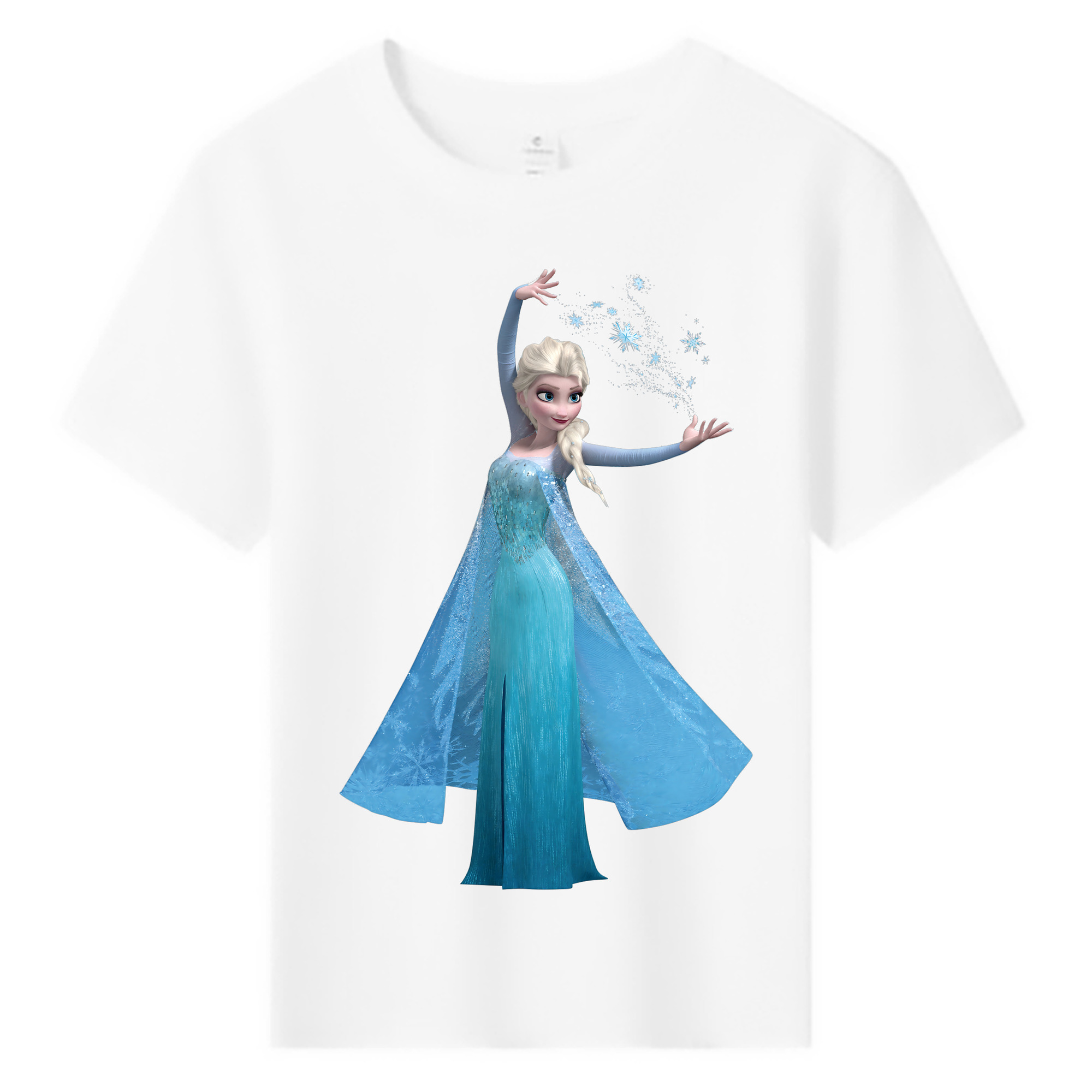 （画像用） アナと雪の女王 アンナ エルサ Frozen Anna Elsa 綿100％キッズTシャツ（フロントプリント）