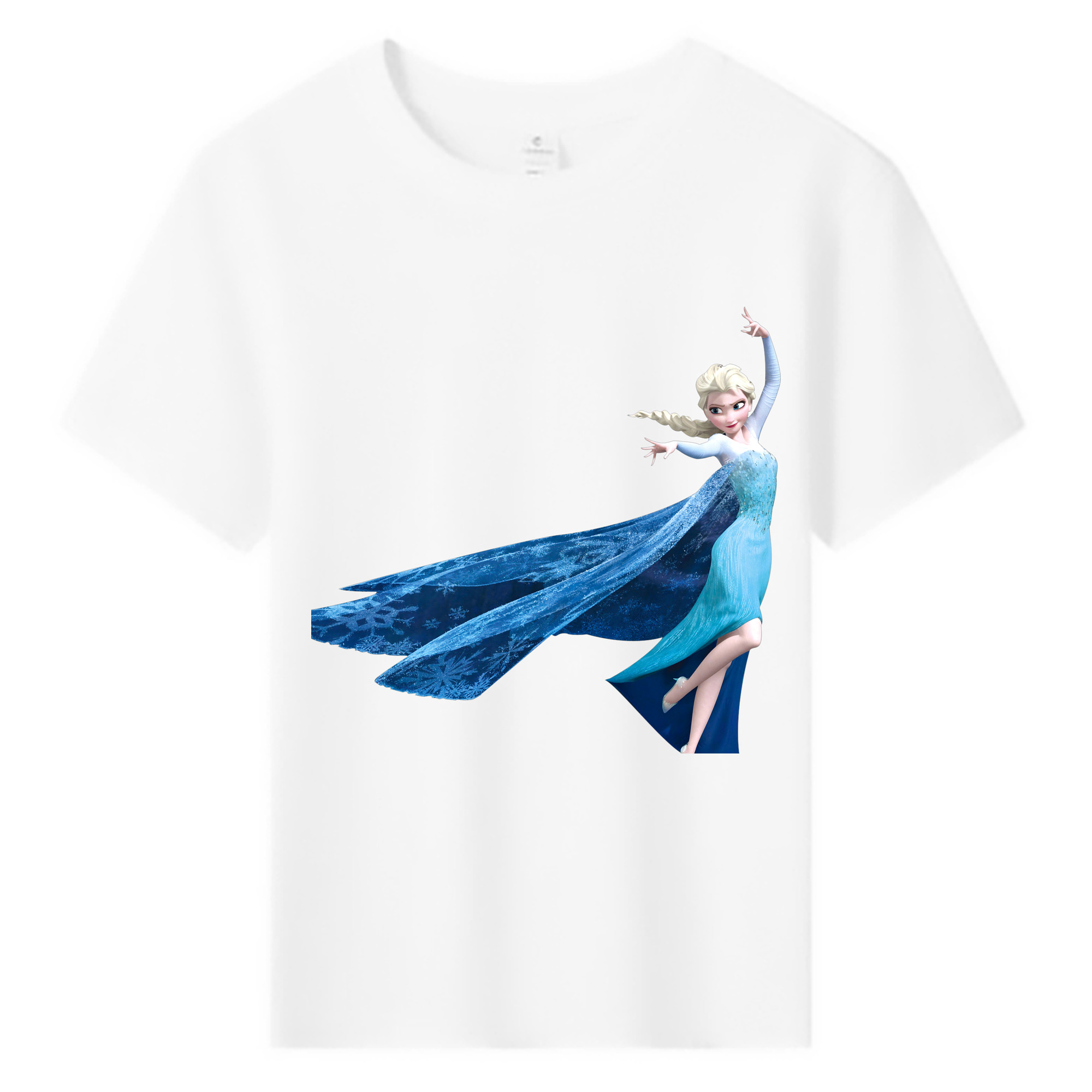 （画像用） アナと雪の女王 アンナ エルサ Frozen Anna Elsa 綿100％キッズTシャツ（フロントプリント）