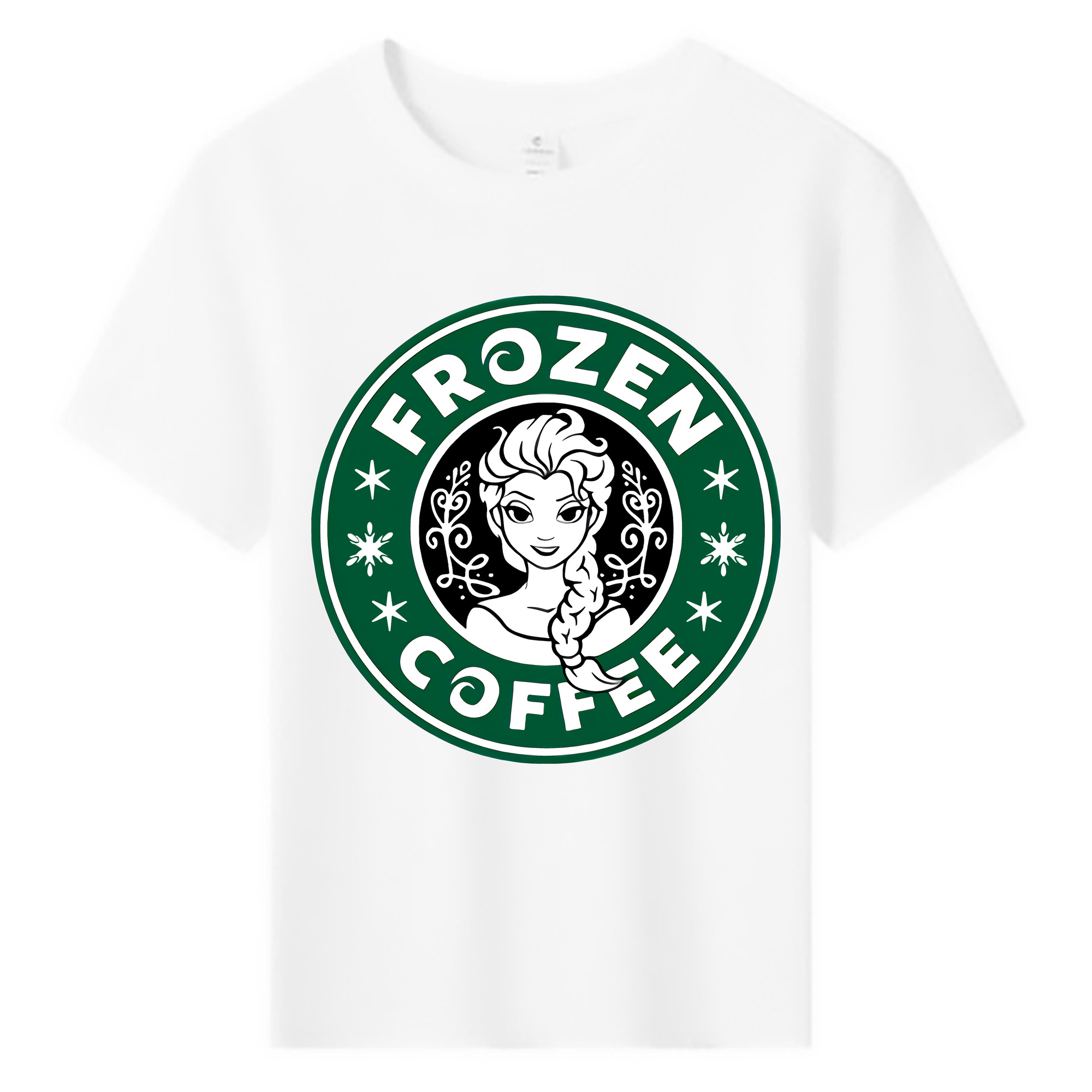 （画像用） アナと雪の女王 アンナ エルサ Frozen Anna Elsa 綿100％キッズTシャツ（フロントプリント）