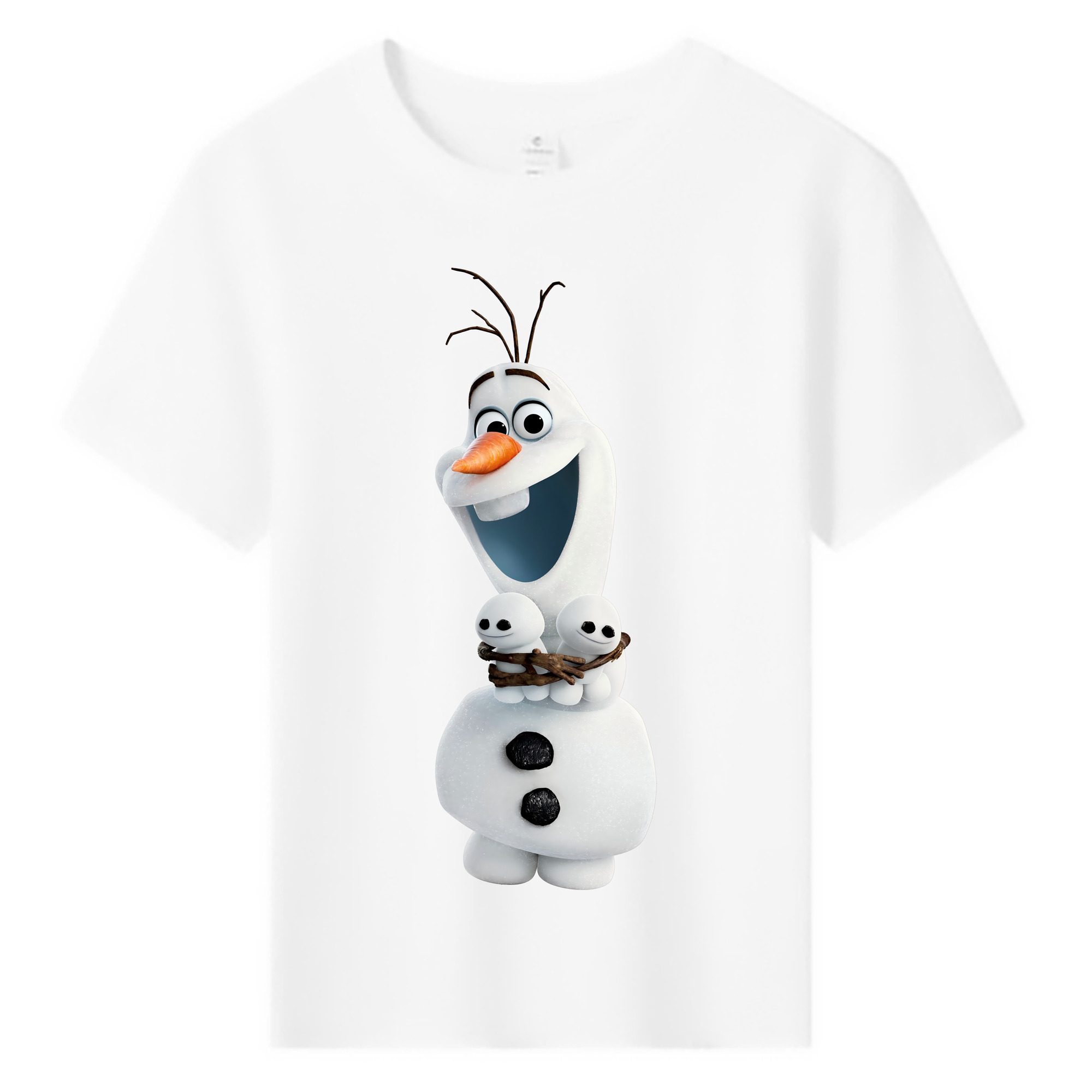 （画像用） アナと雪の女王 アンナ エルサ Frozen Anna Elsa 綿100％キッズTシャツ（フロントプリント）