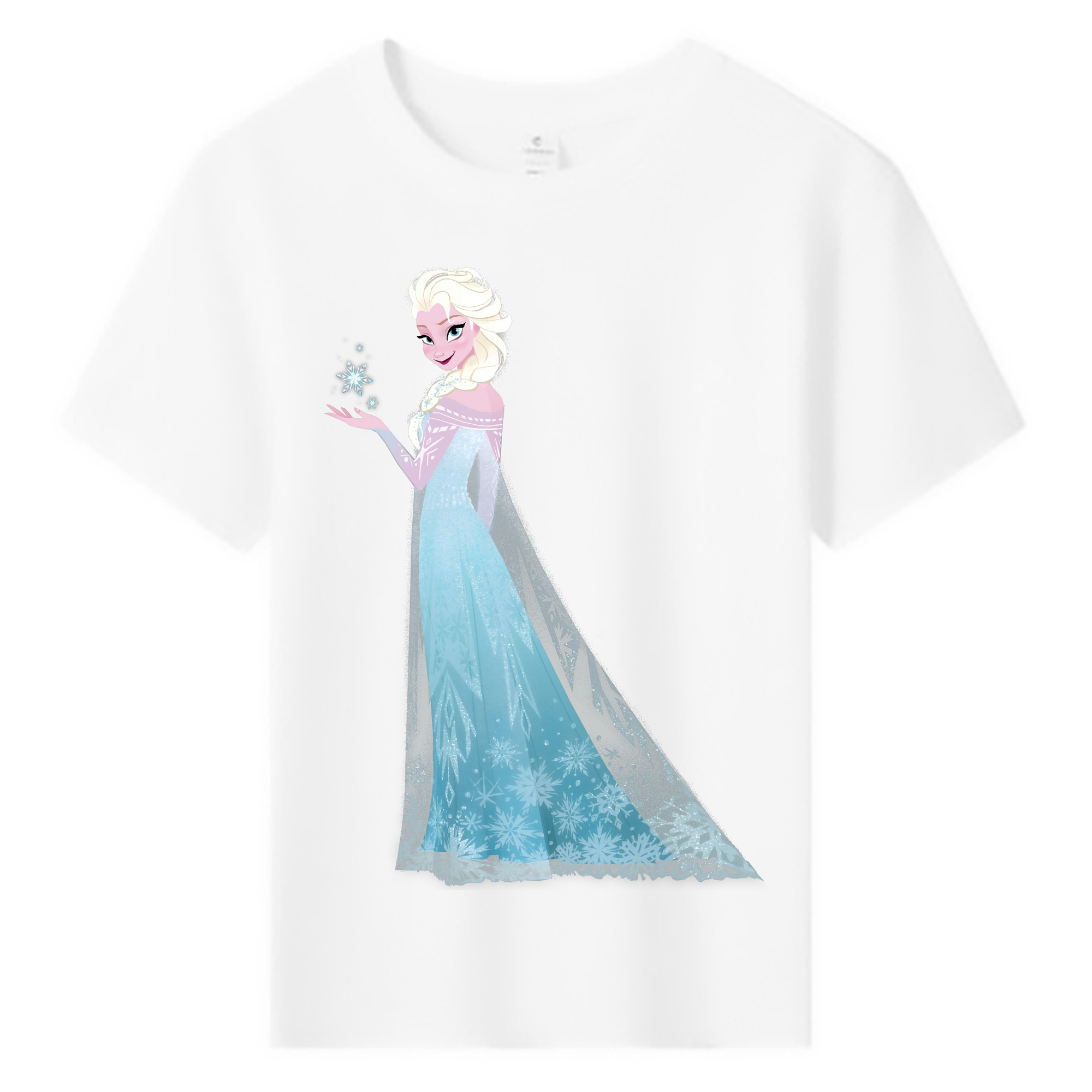 （画像用） アナと雪の女王 アンナ エルサ Frozen Anna Elsa 綿100％キッズTシャツ（フロントプリント）