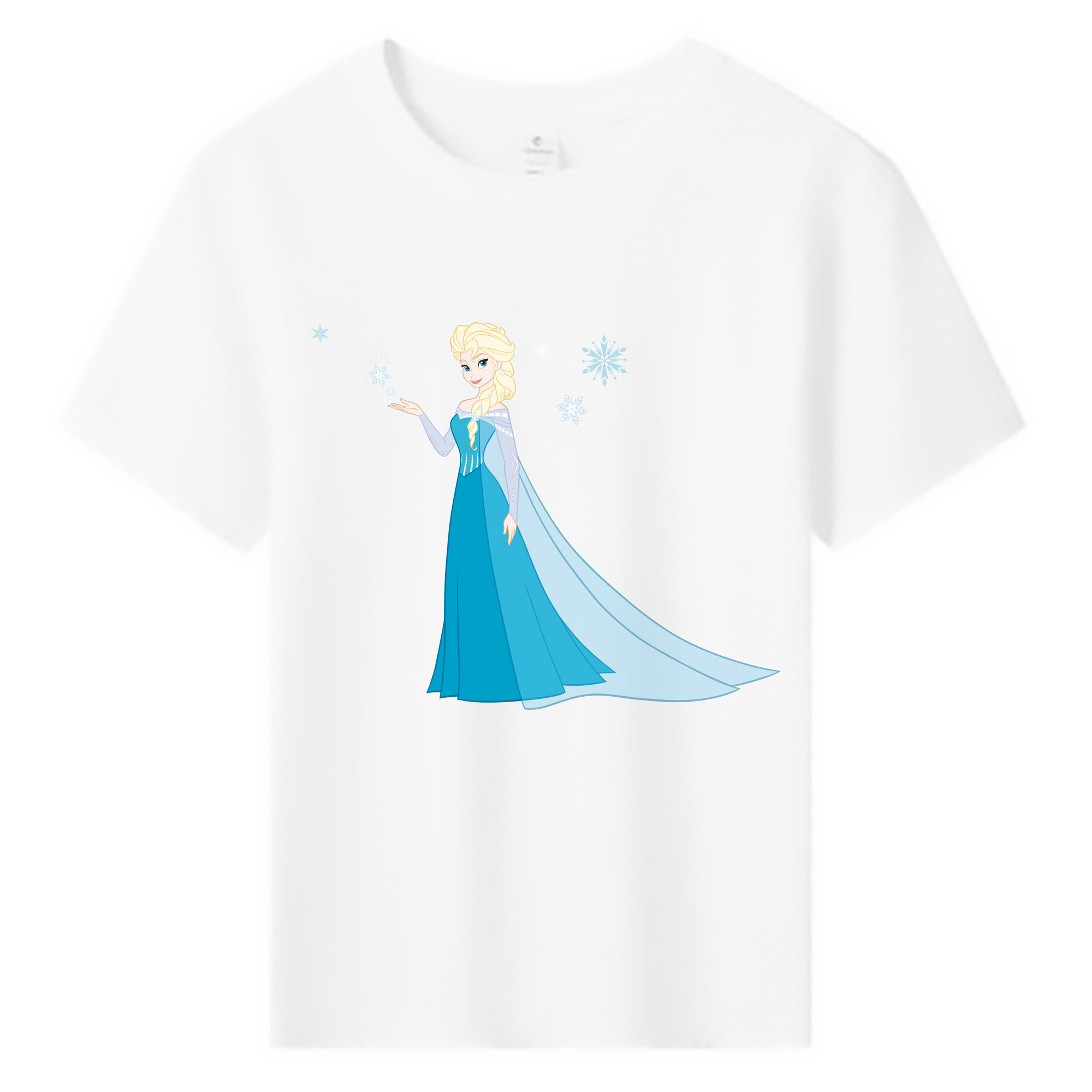 （画像用） アナと雪の女王 アンナ エルサ Frozen Anna Elsa 綿100％キッズTシャツ（フロントプリント）
